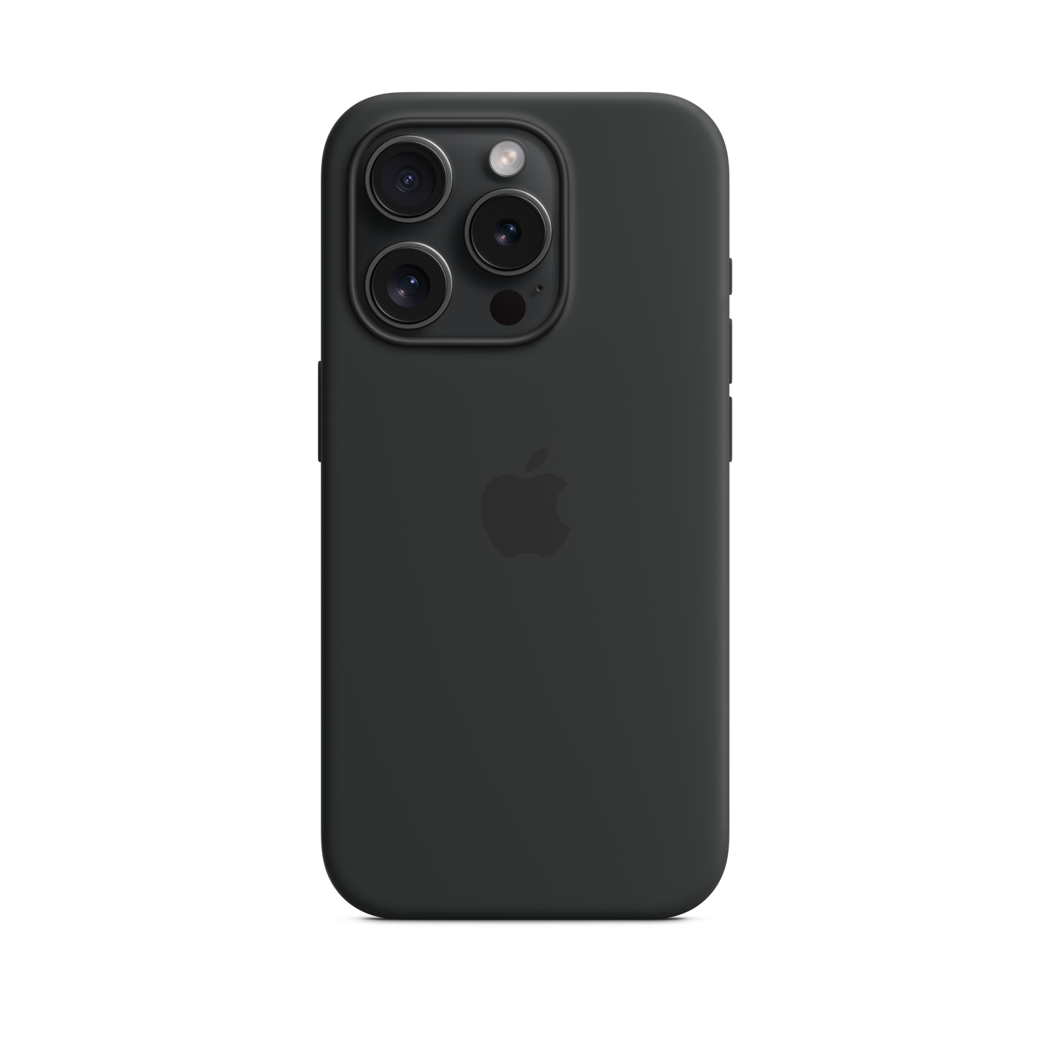 iPhone 15 Pro Silicone Case with MagSafe — Black