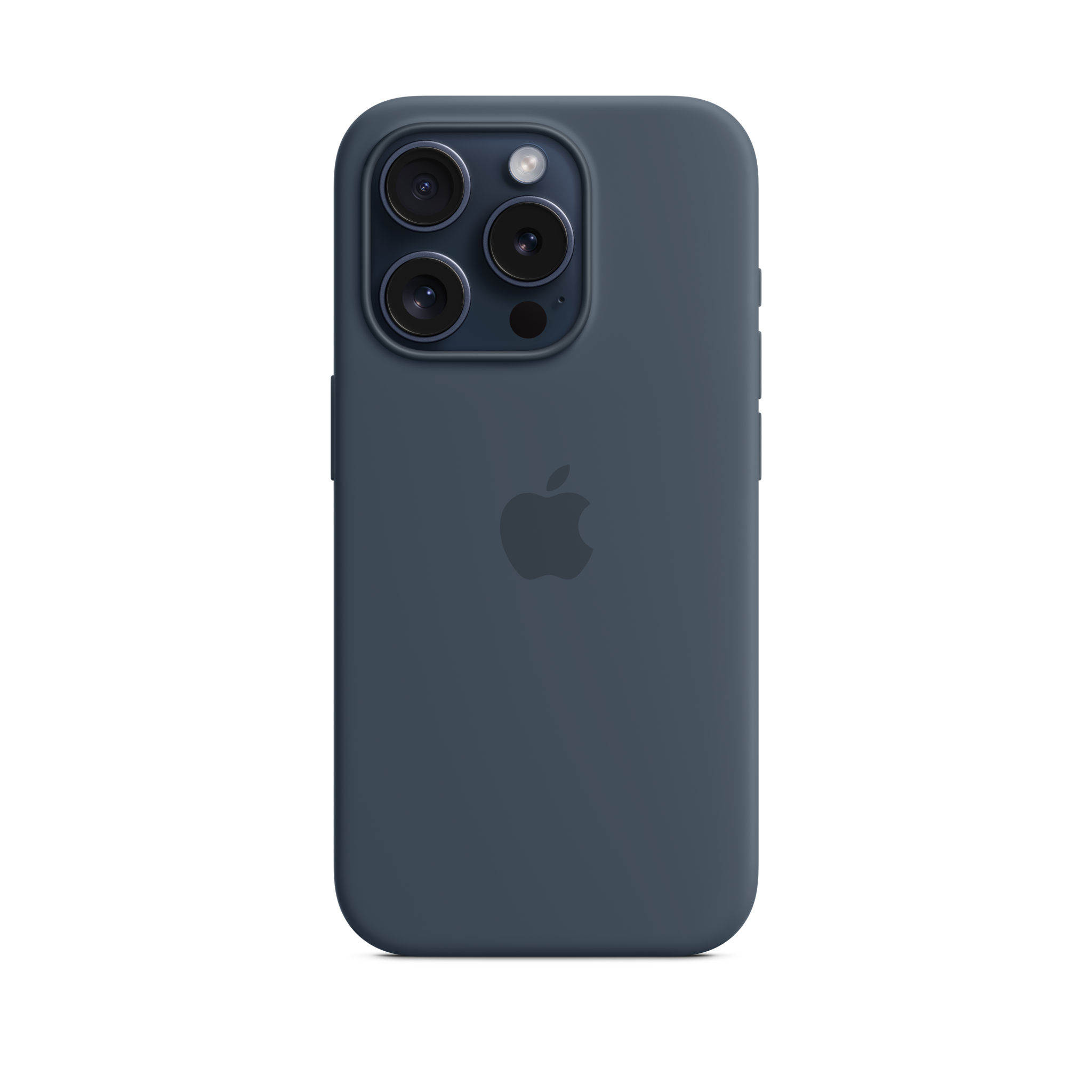 iPhone 15 Pro Silicone Case with MagSafe — Storm Blue