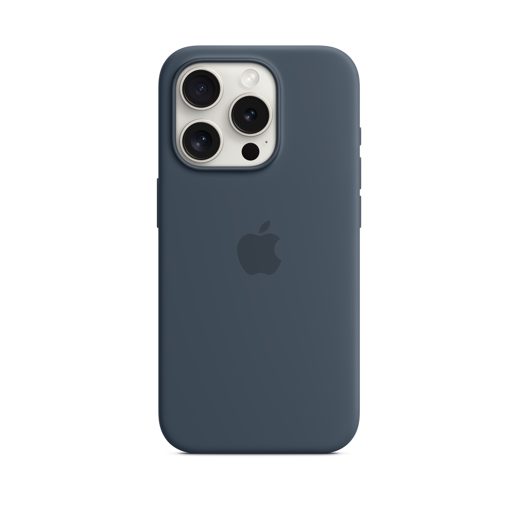 iPhone 15 Pro Silicone Case with MagSafe — Storm Blue