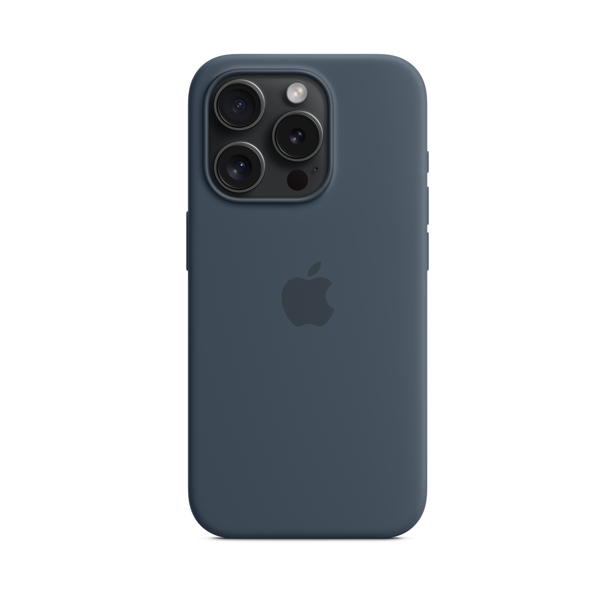 iPhone 15 Pro Silicone Case with MagSafe — Storm Blue