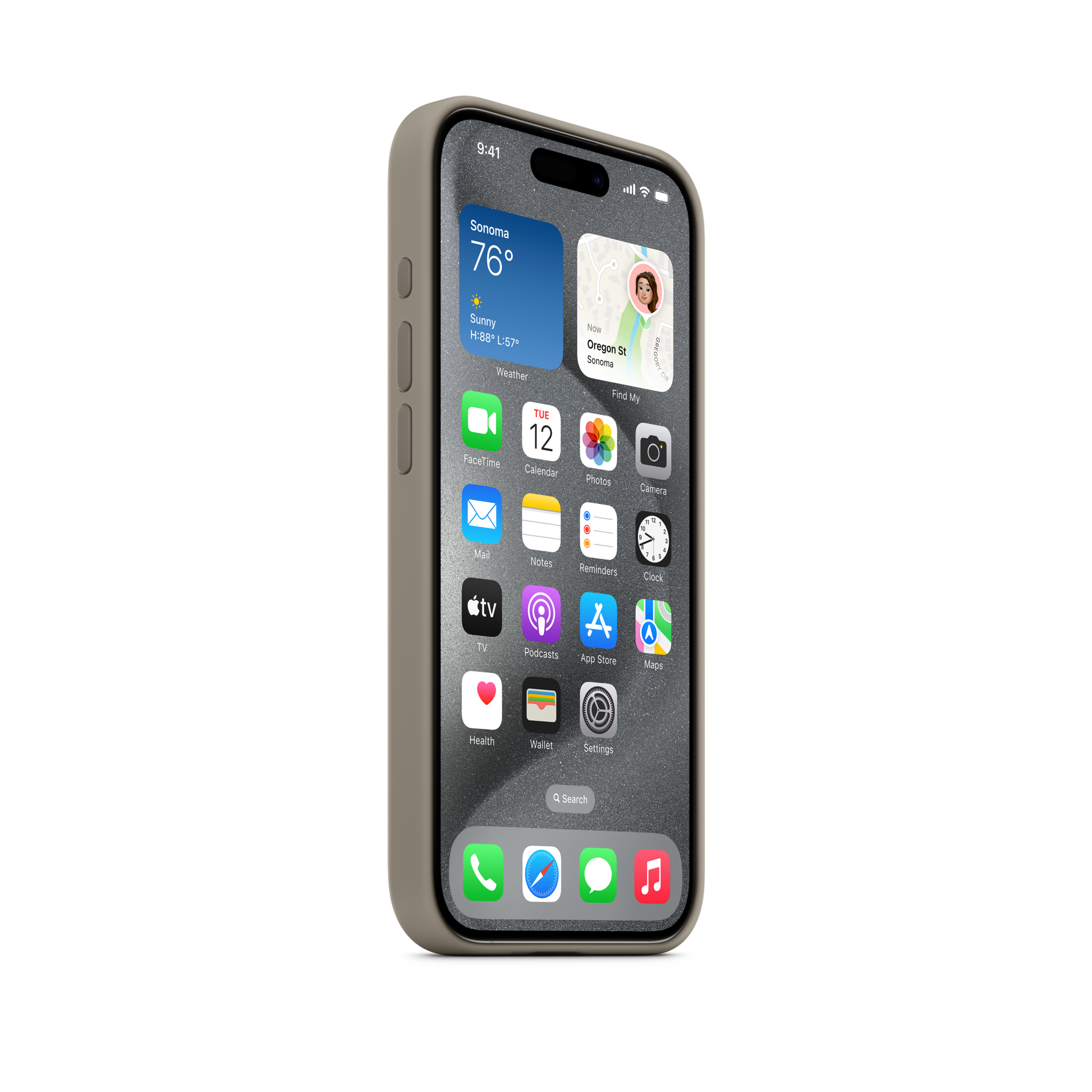 iPhone 15 Pro Silicone Case with MagSafe — Clay