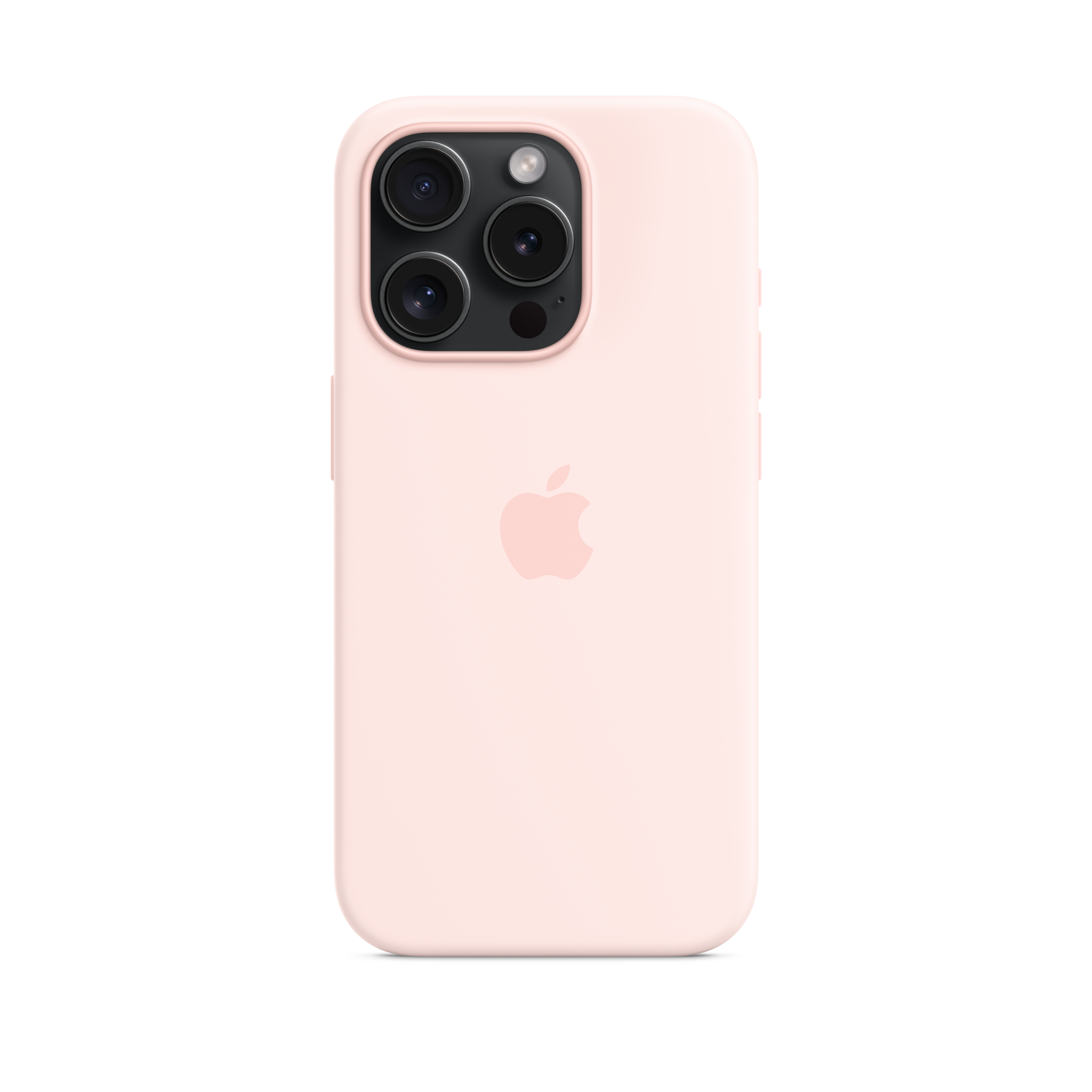 iPhone 15 Pro Silicone Case with MagSafe — Light Pink