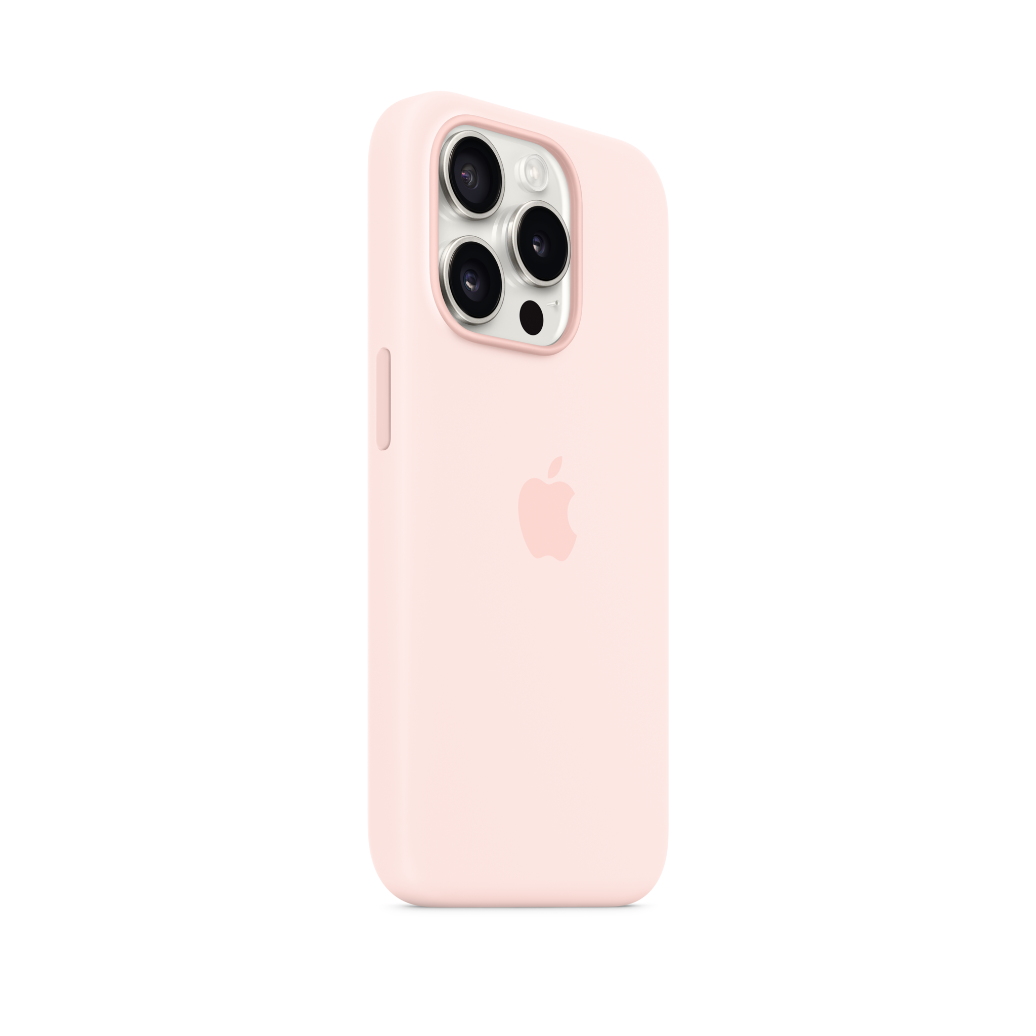 iPhone 15 Pro Silicone Case with MagSafe — Light Pink