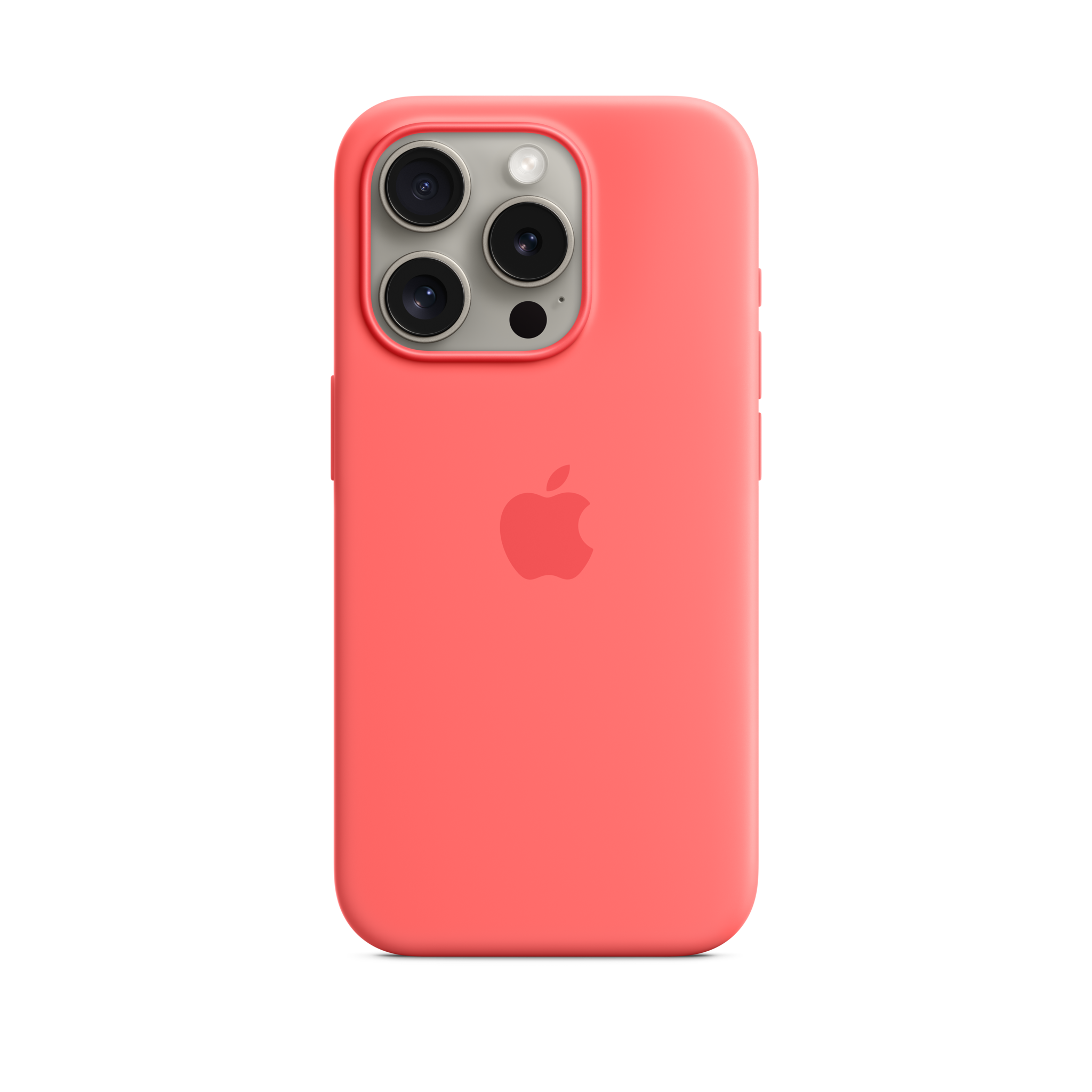 iPhone 15 Pro Silicone Case with MagSafe — Guava