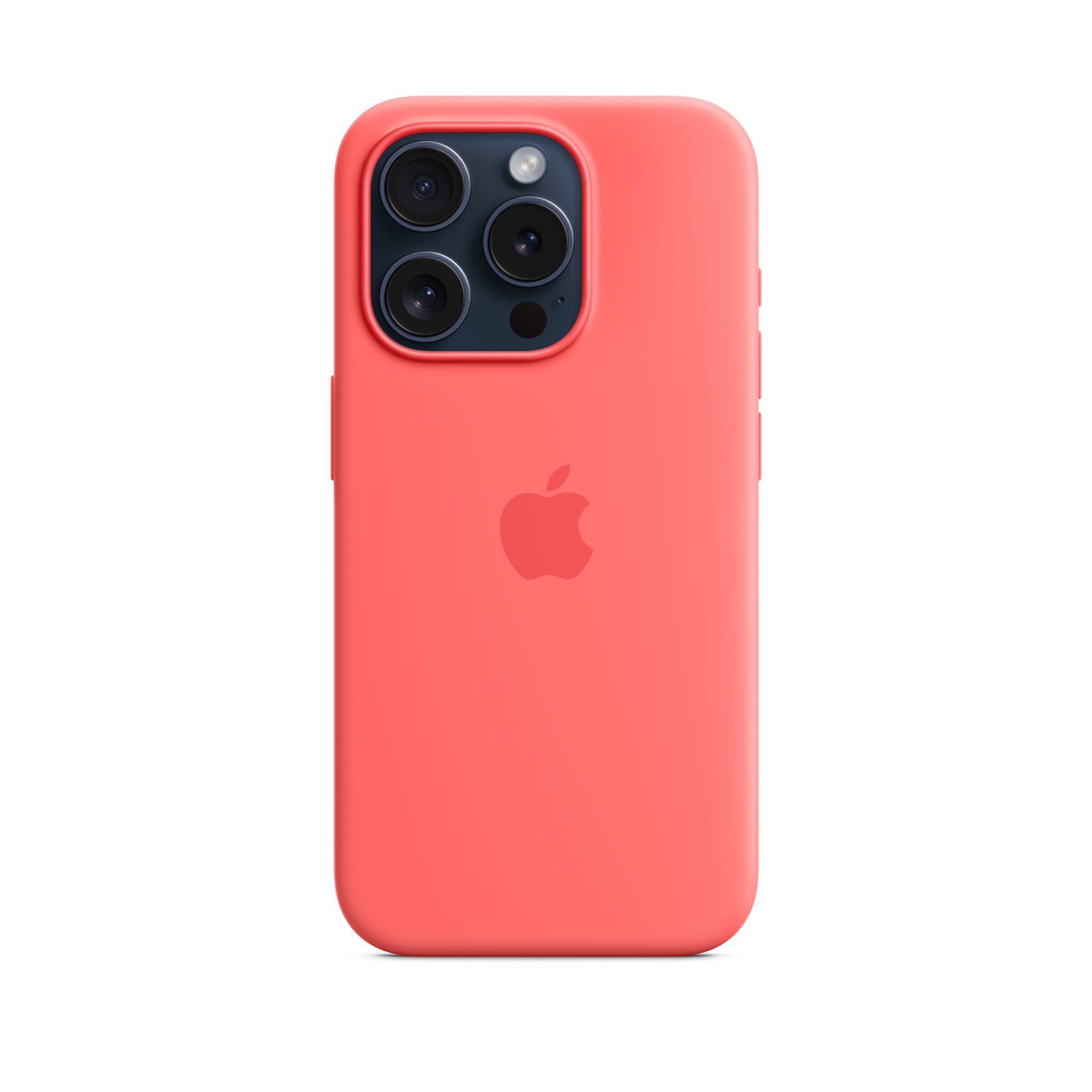 iPhone 15 Pro Silicone Case with MagSafe — Guava