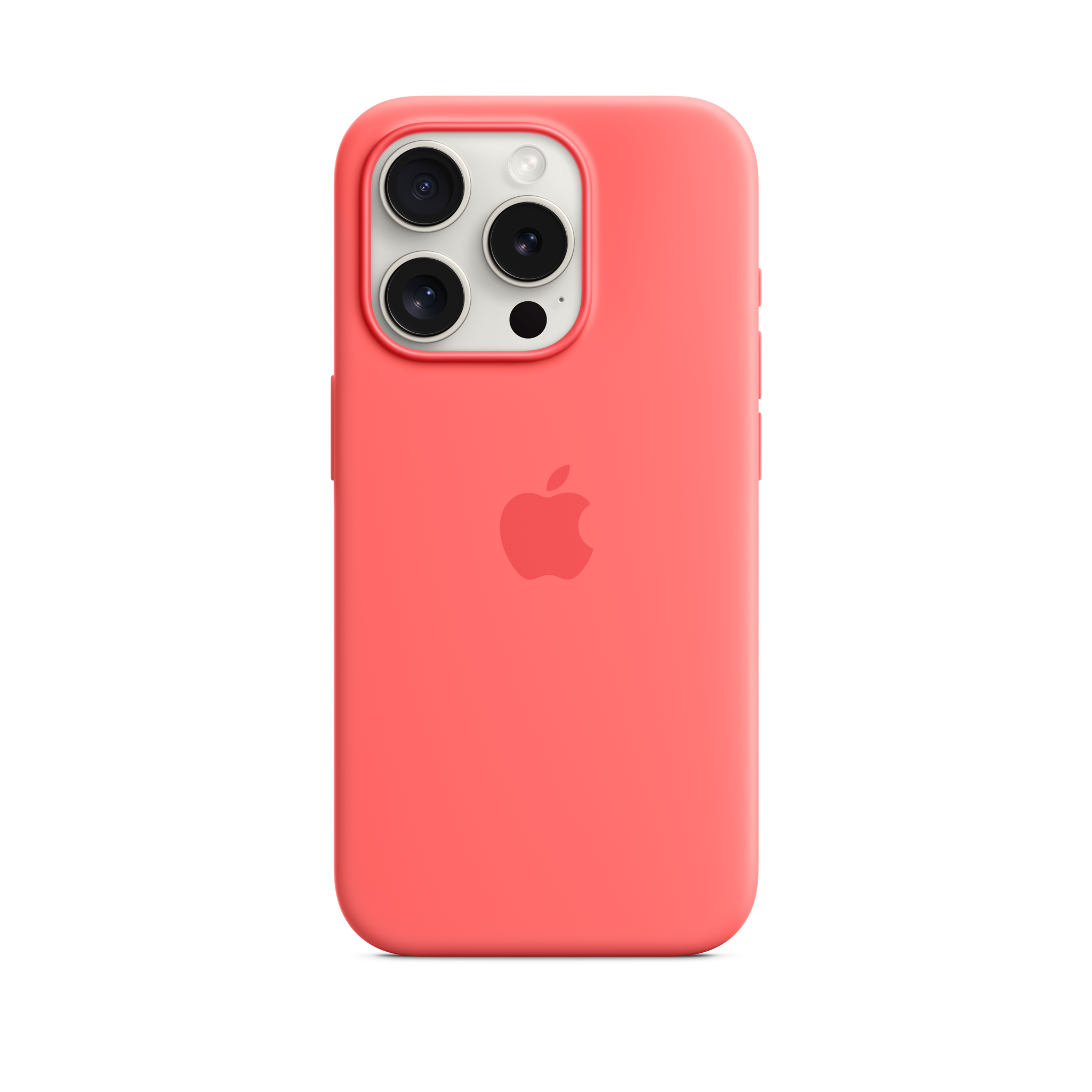 iPhone 15 Pro Silicone Case with MagSafe — Guava
