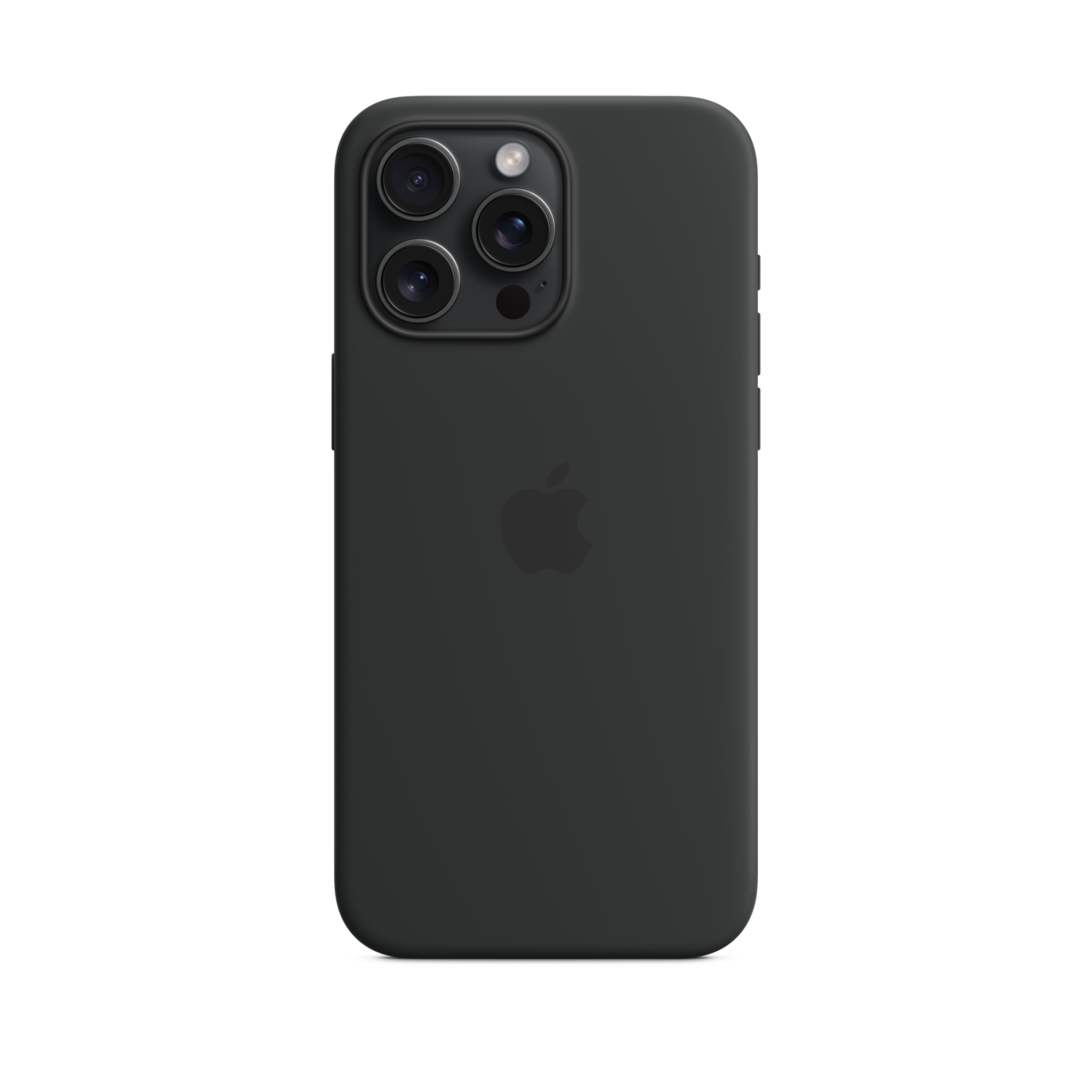 iPhone 15 Pro Max Silicone Case with MagSafe — Black