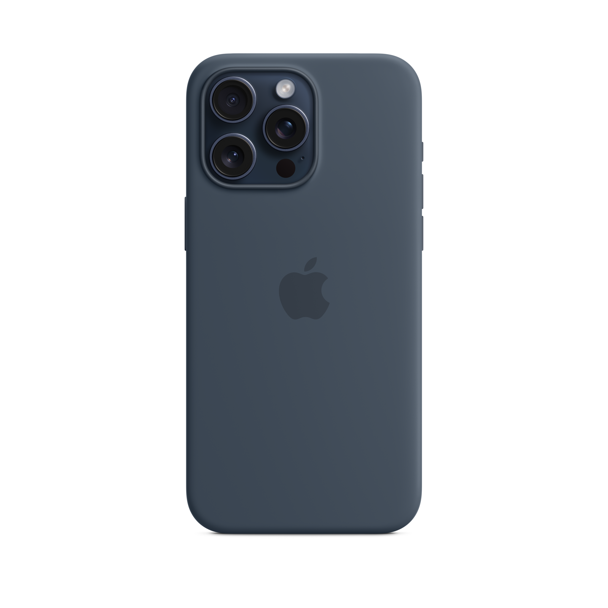 iPhone 15 Pro Max Silicone Case with MagSafe — Storm Blue