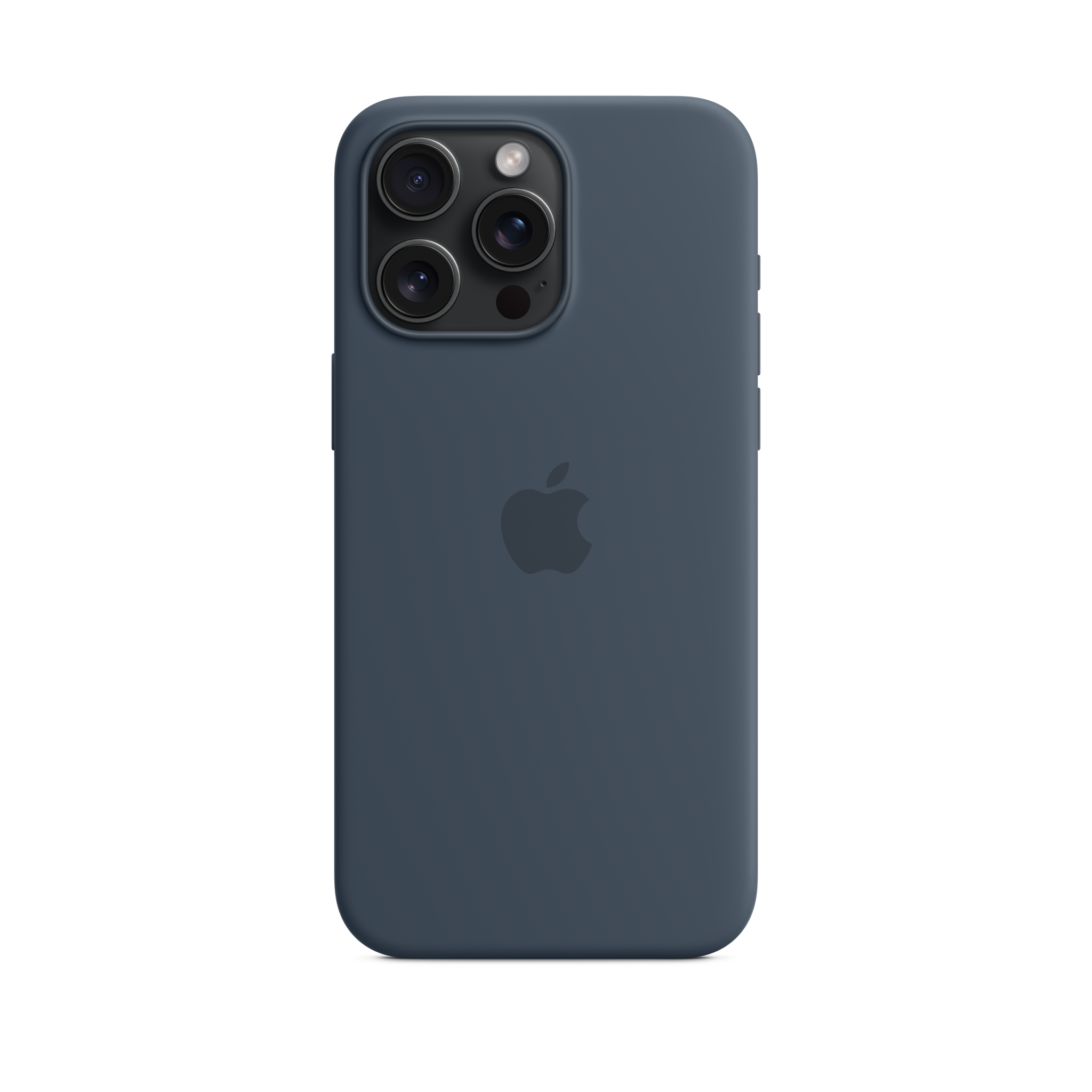 iPhone 15 Pro Max Silicone Case with MagSafe — Storm Blue