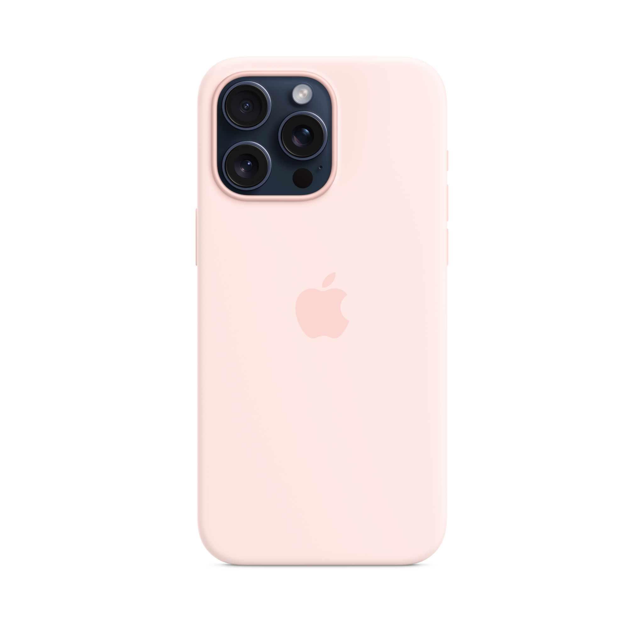 iPhone 15 Pro Max Silicone Case with MagSafe — Light Pink