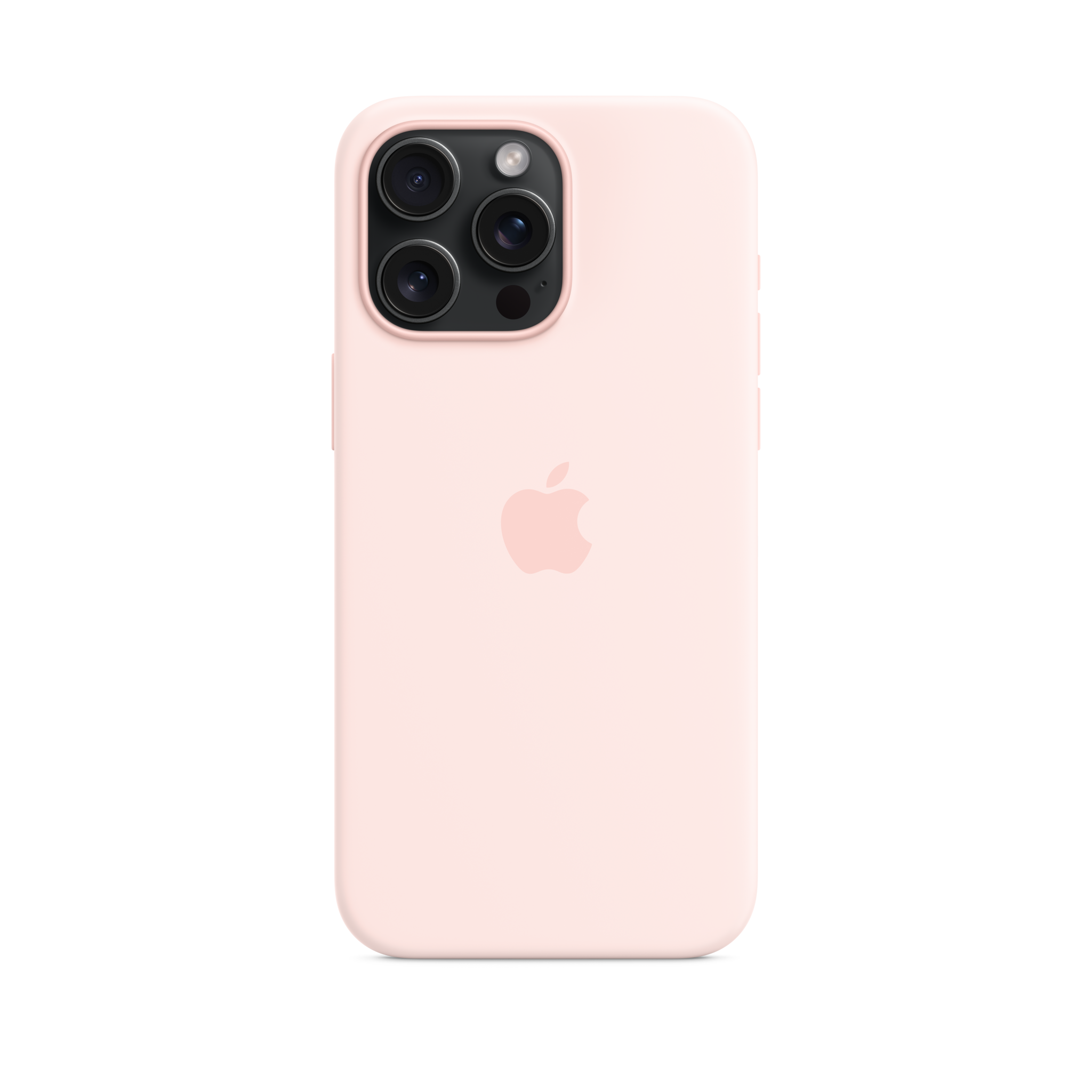 iPhone 15 Pro Max Silicone Case with MagSafe — Light Pink