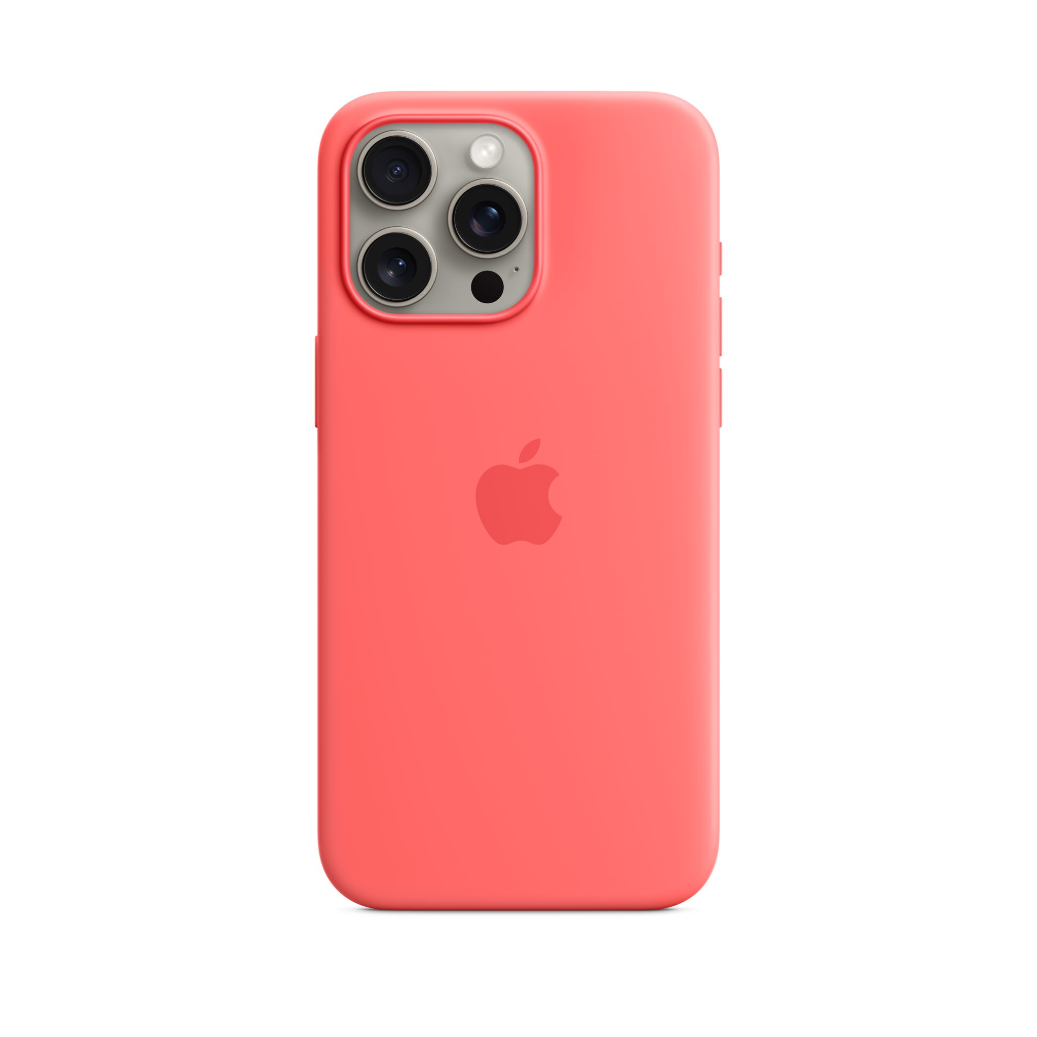 iPhone 15 Pro Max Silicone Case with MagSafe — Guava