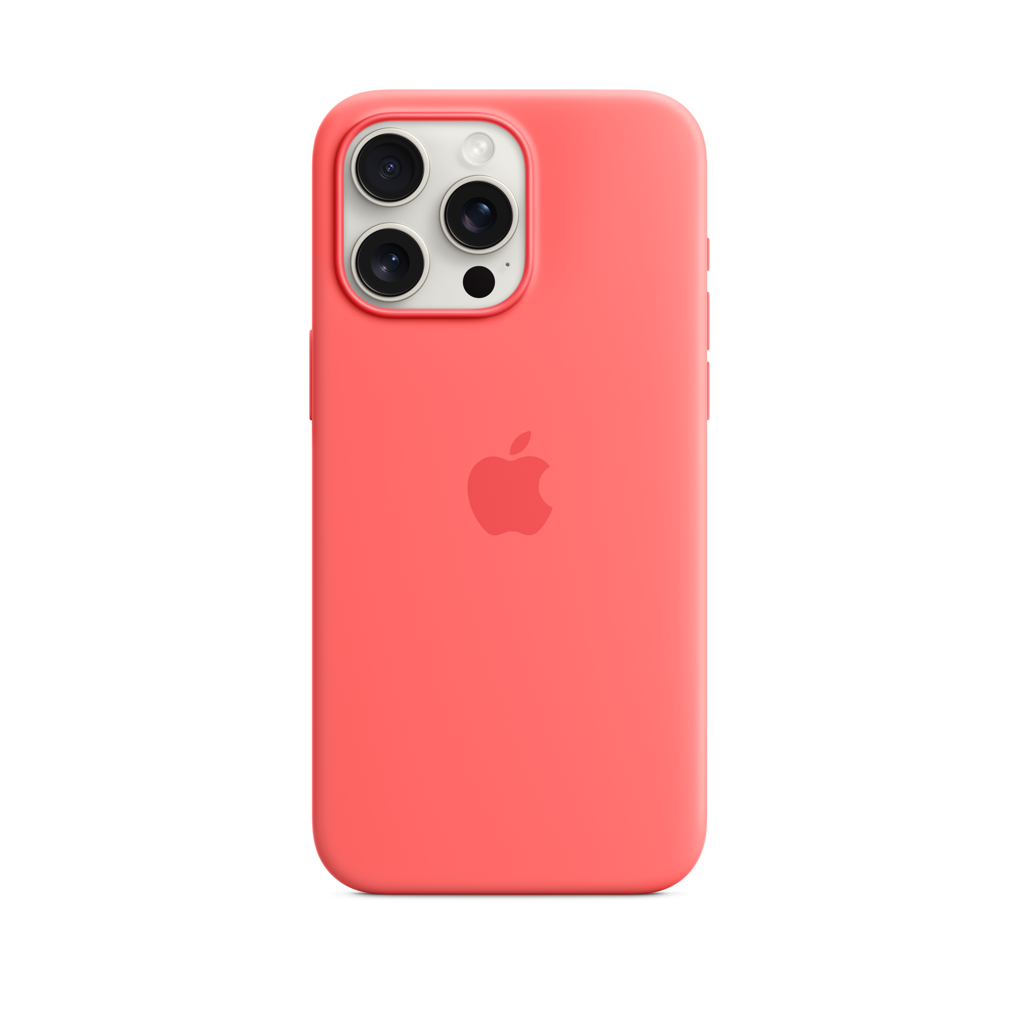 iPhone 15 Pro Max Silicone Case with MagSafe — Guava