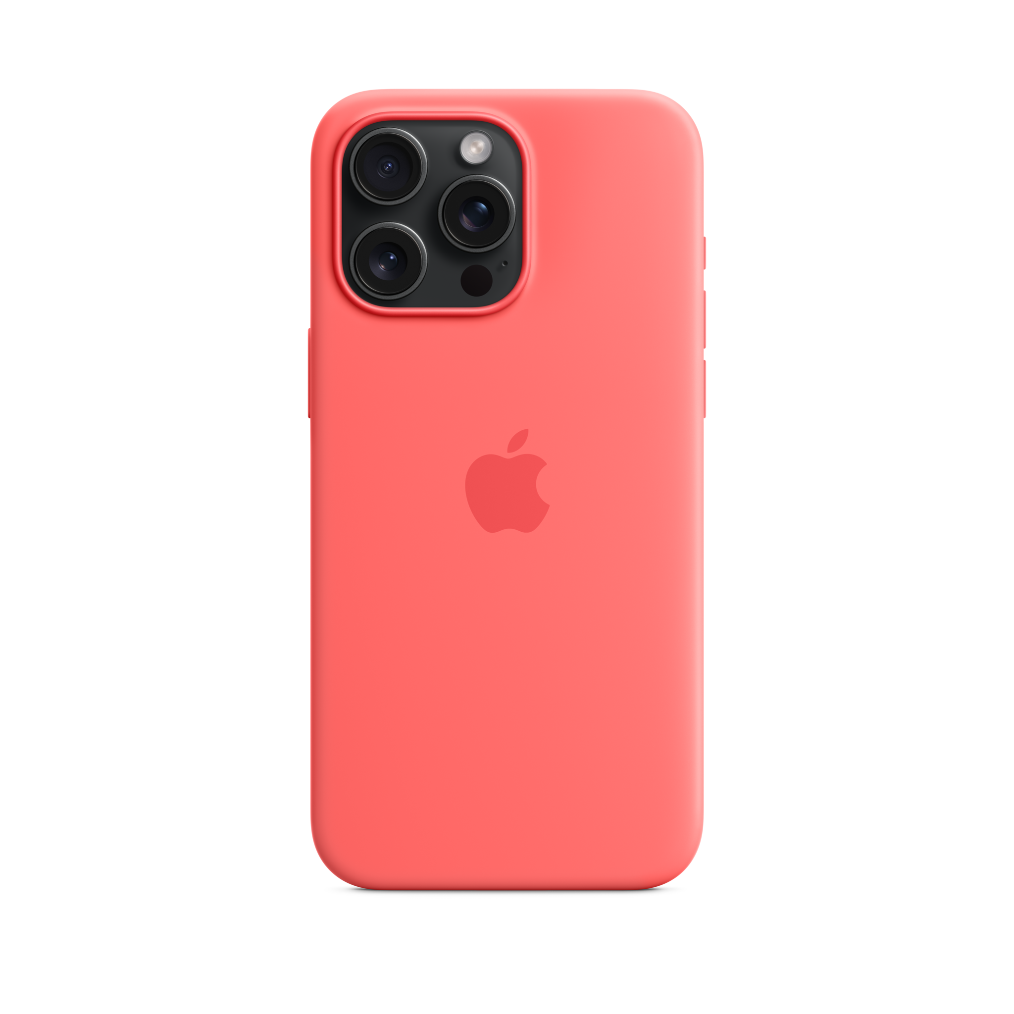 iPhone 15 Pro Max Silicone Case with MagSafe — Guava