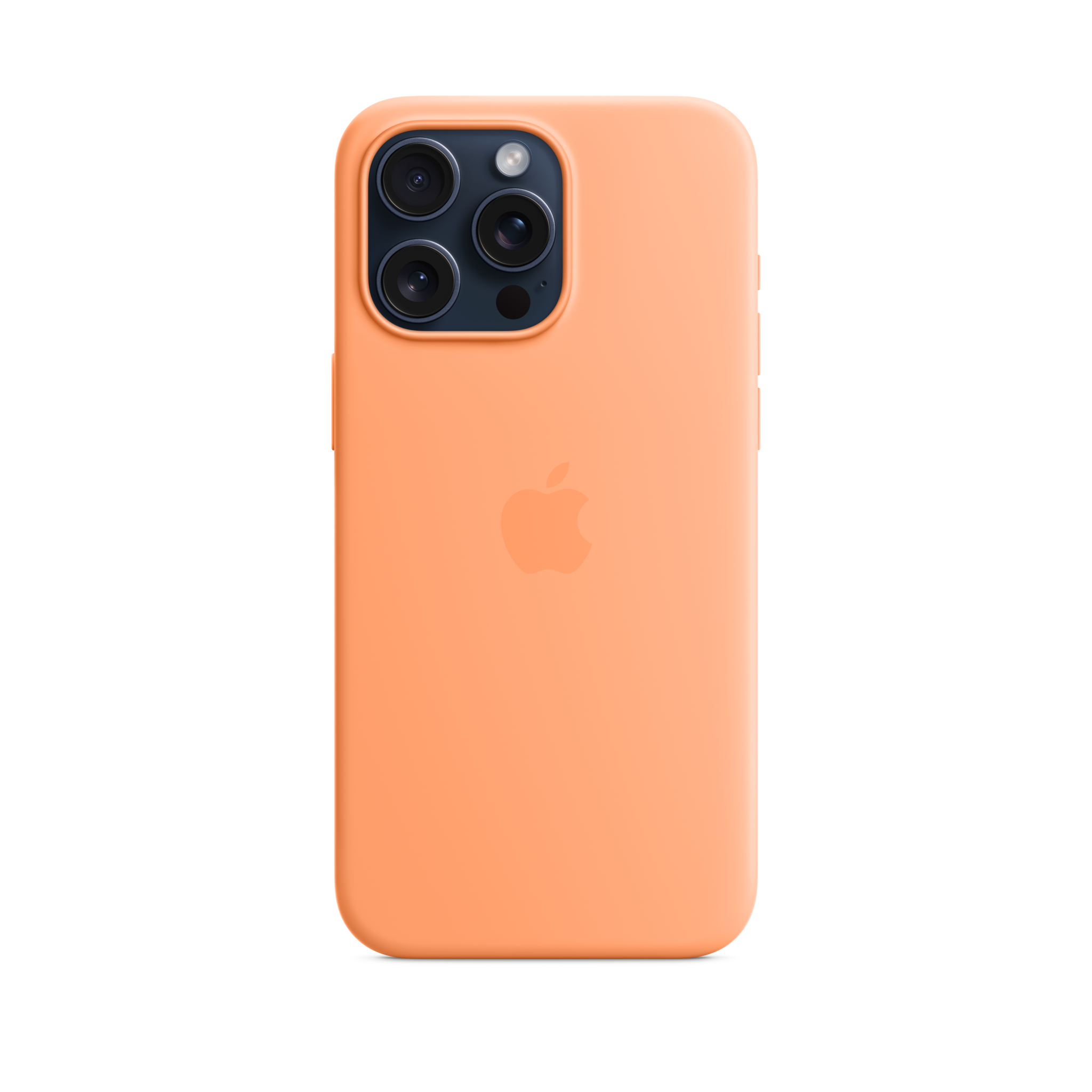 iPhone 15 Pro Max Silicone Case with MagSafe — Orange Sorbet