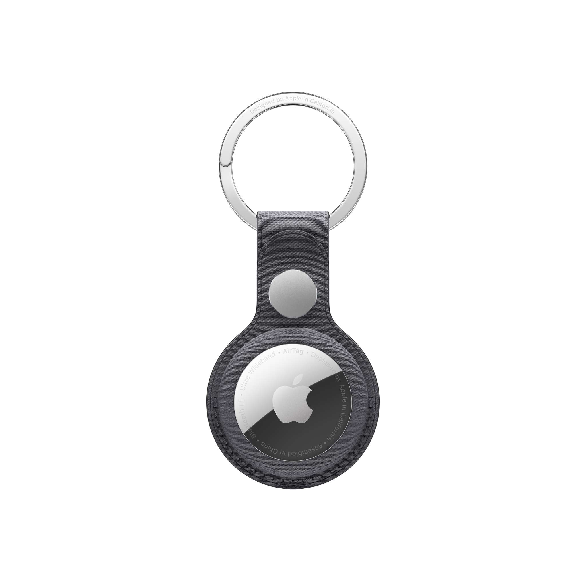 AirTag FineWoven Key Ring — Black