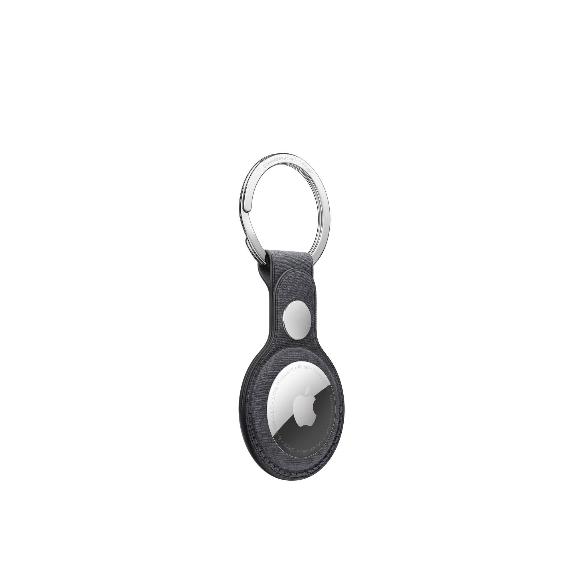 AirTag FineWoven Key Ring — Black