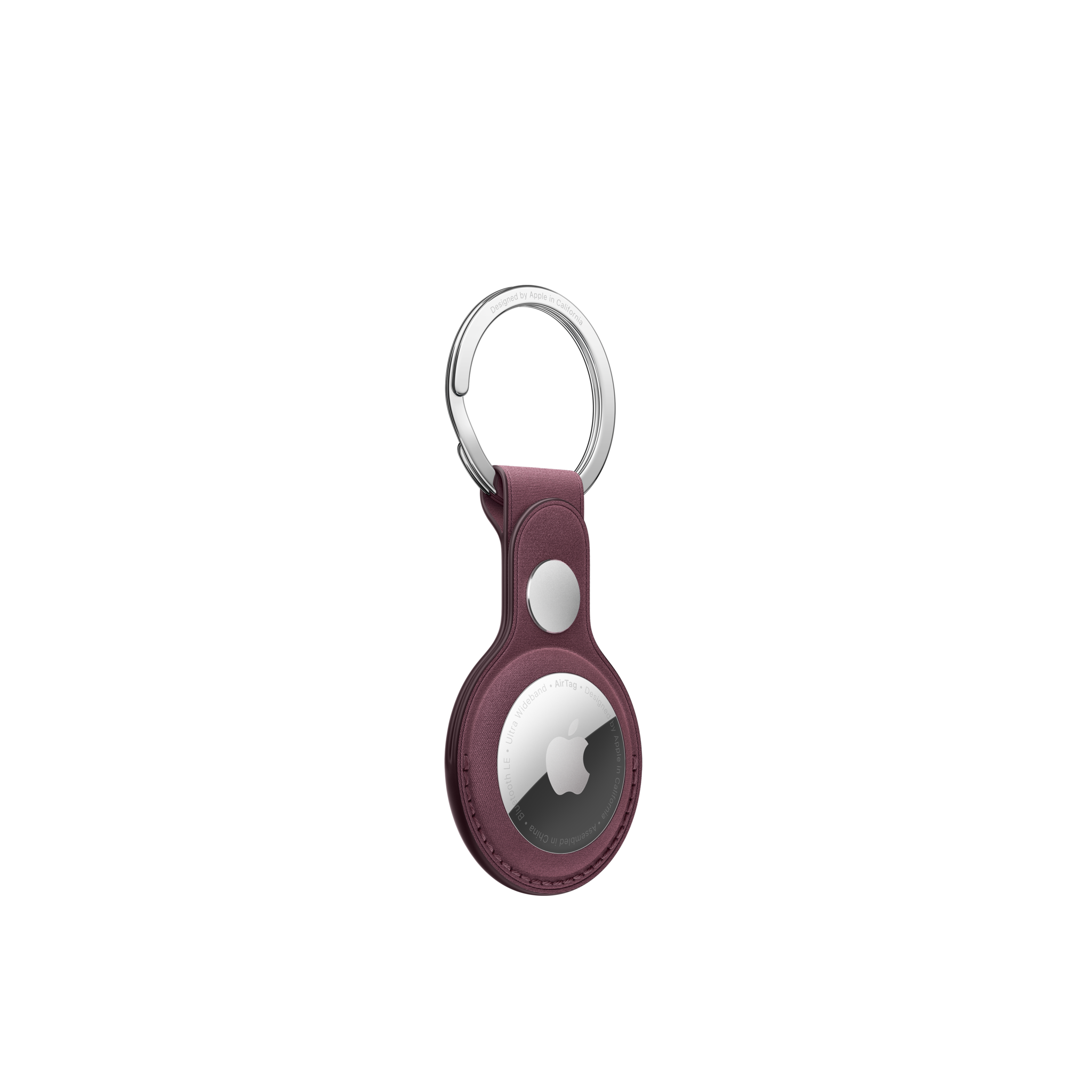 AirTag FineWoven Key Ring — Mulberry