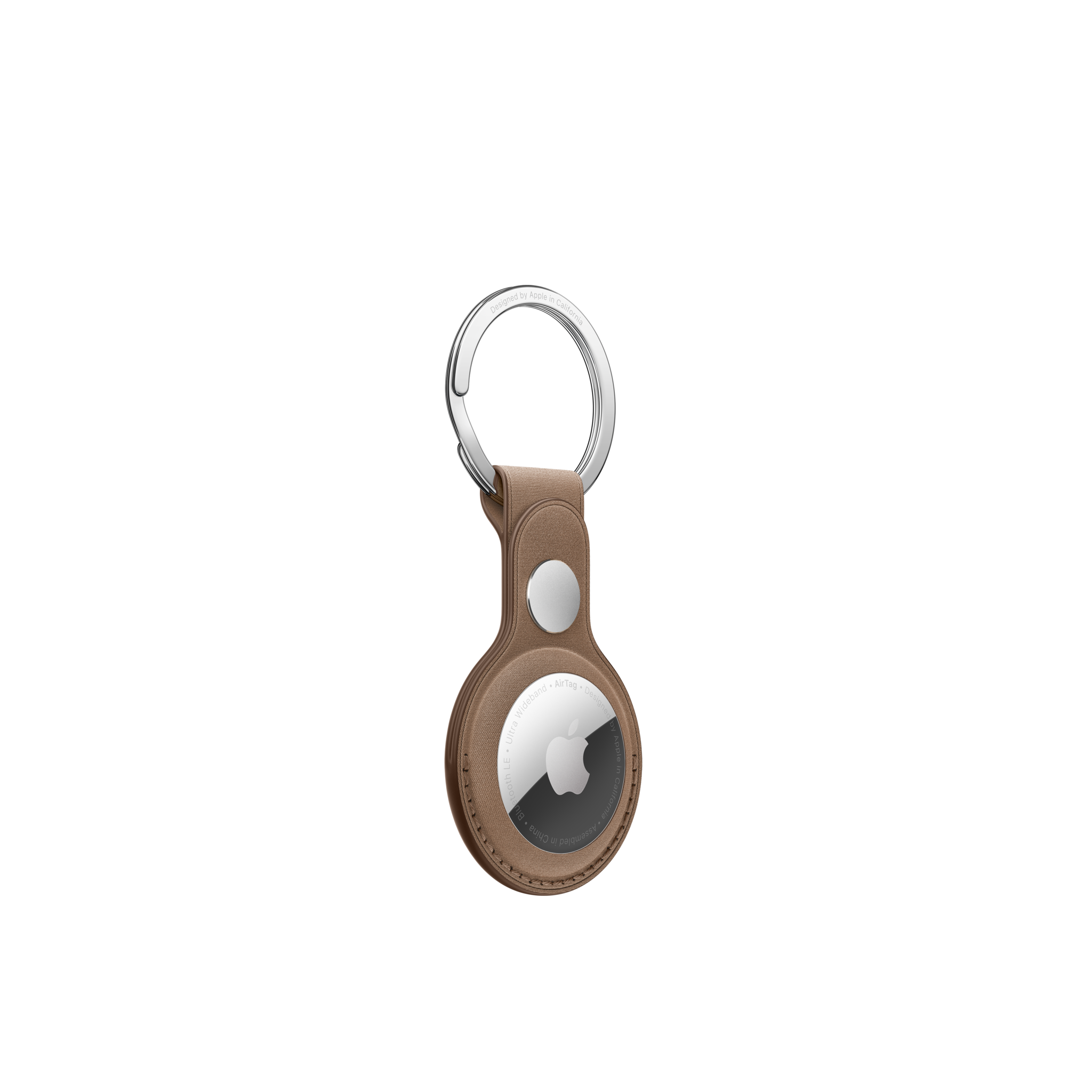 AirTag FineWoven Key Ring — Taupe