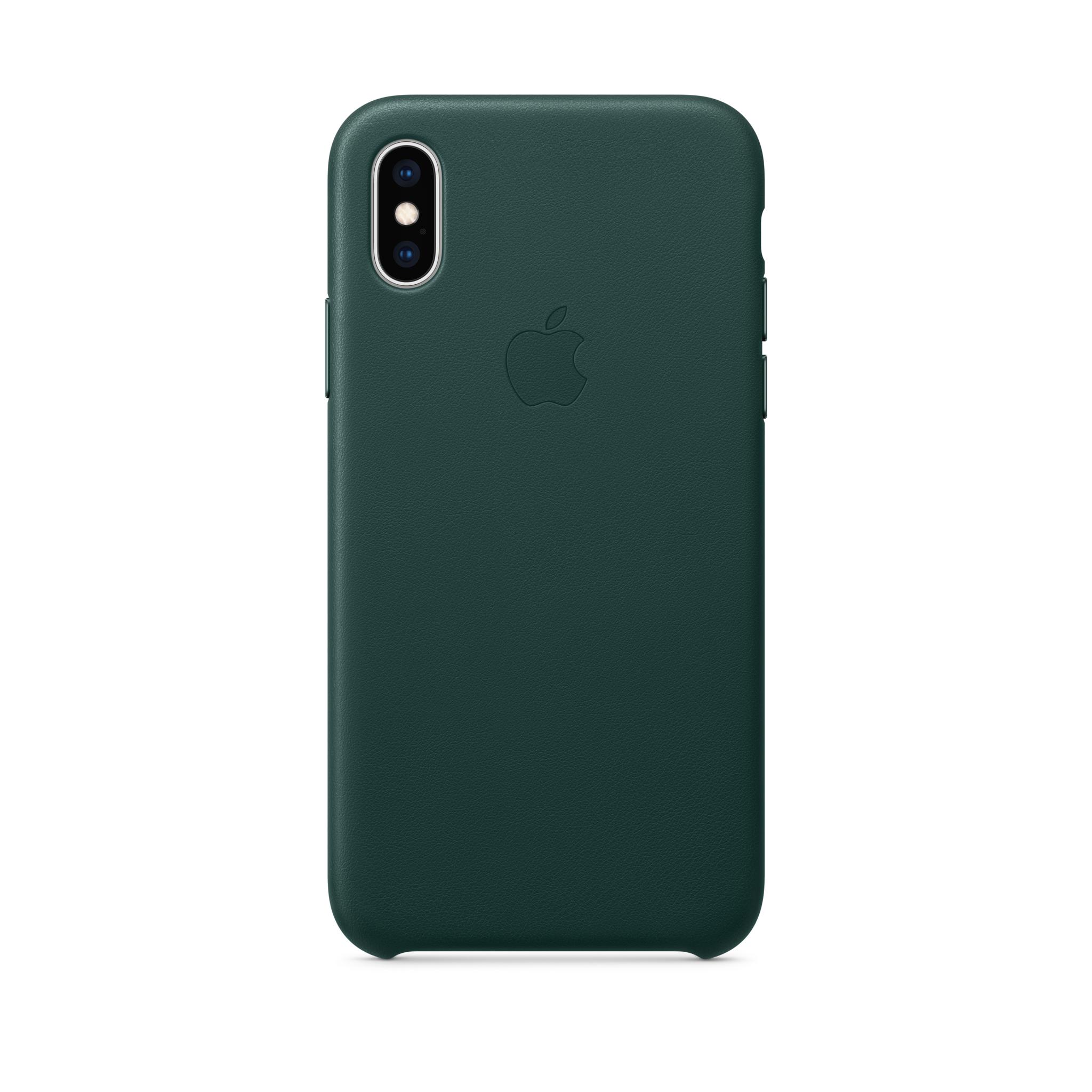 iPhone XS Leather Case — Forest Green