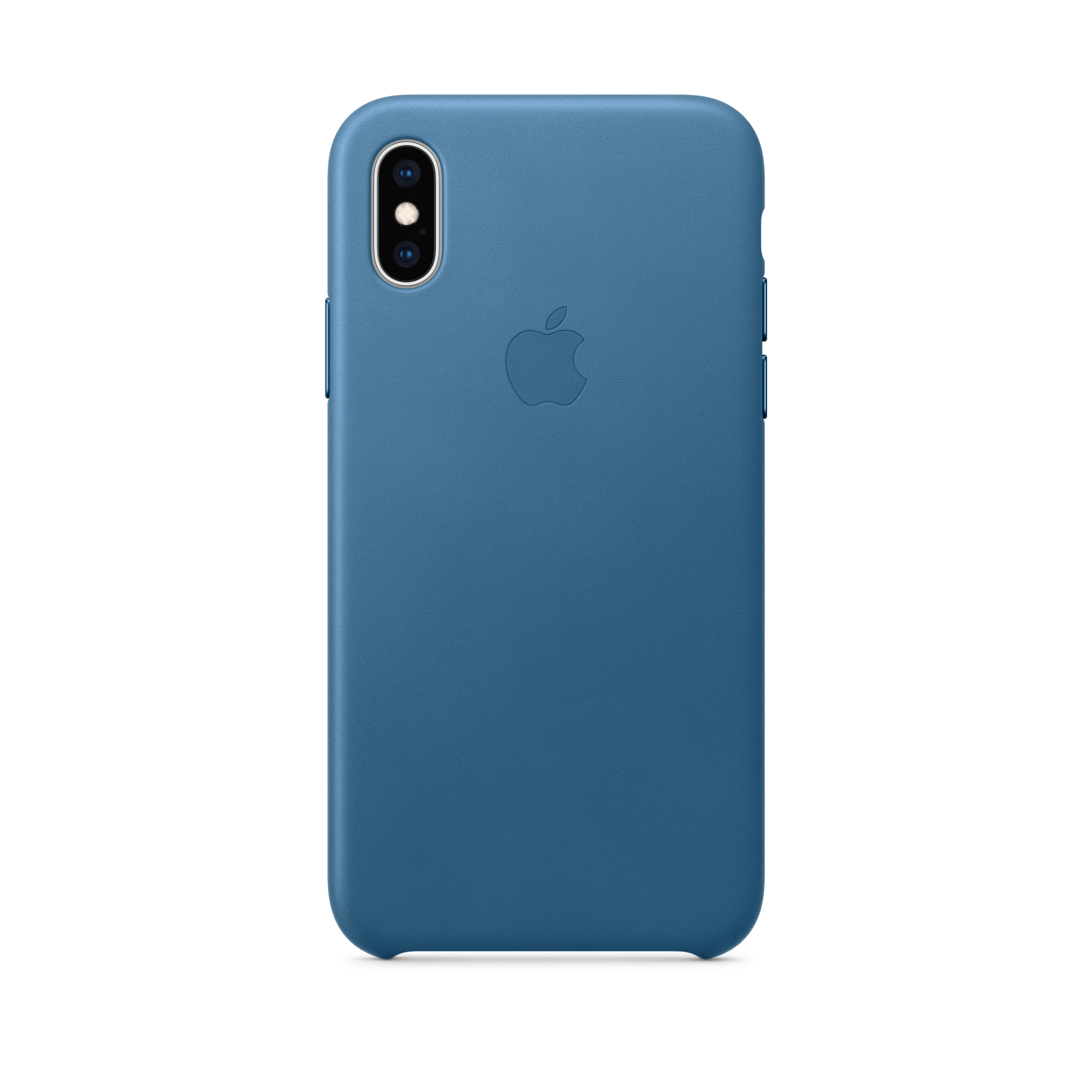 iPhone XS Leather Case — Cape Cod Blue