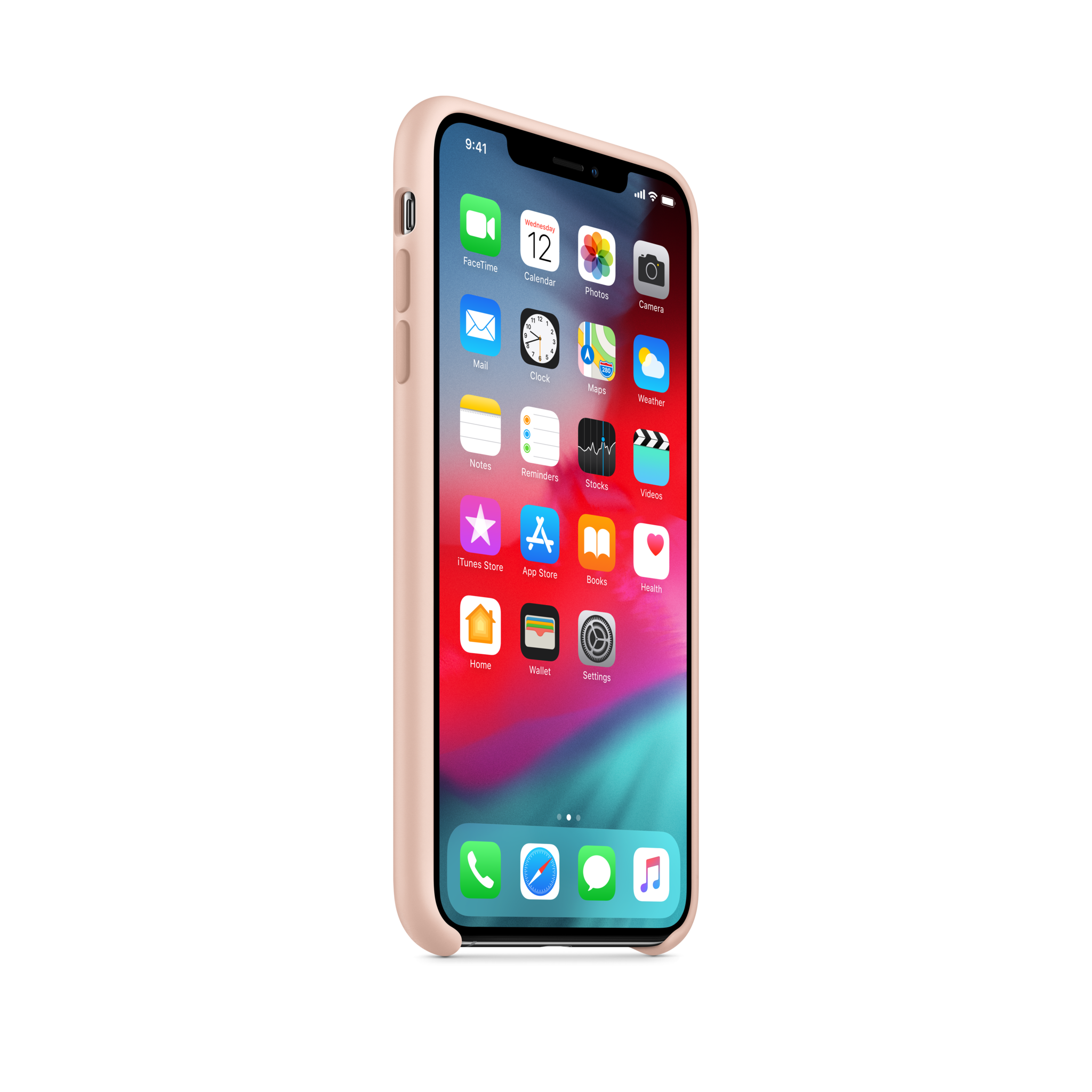iPhone XS Max Silicone Case — Pink Sand