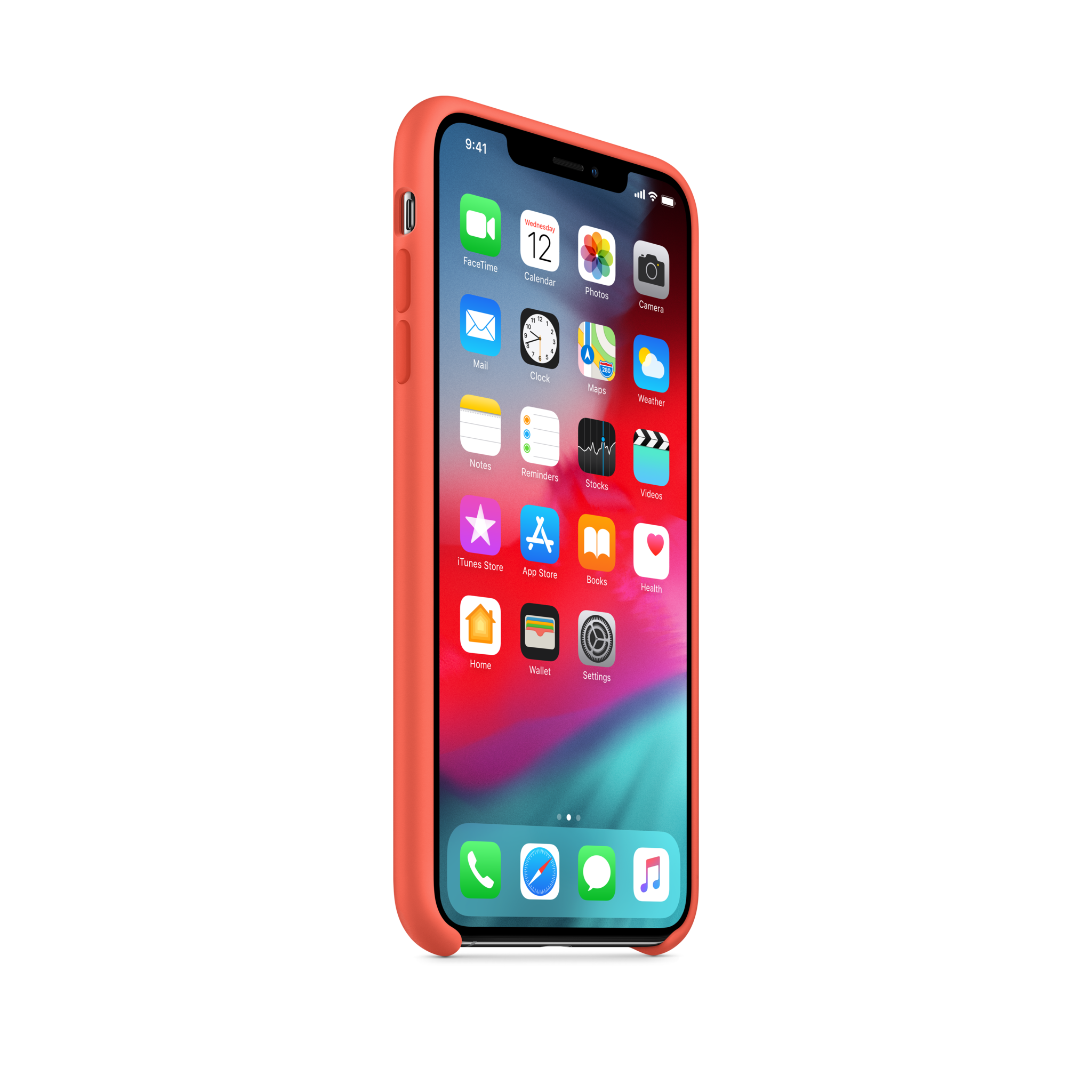 iPhone XS Max Silicone Case — Nectarine