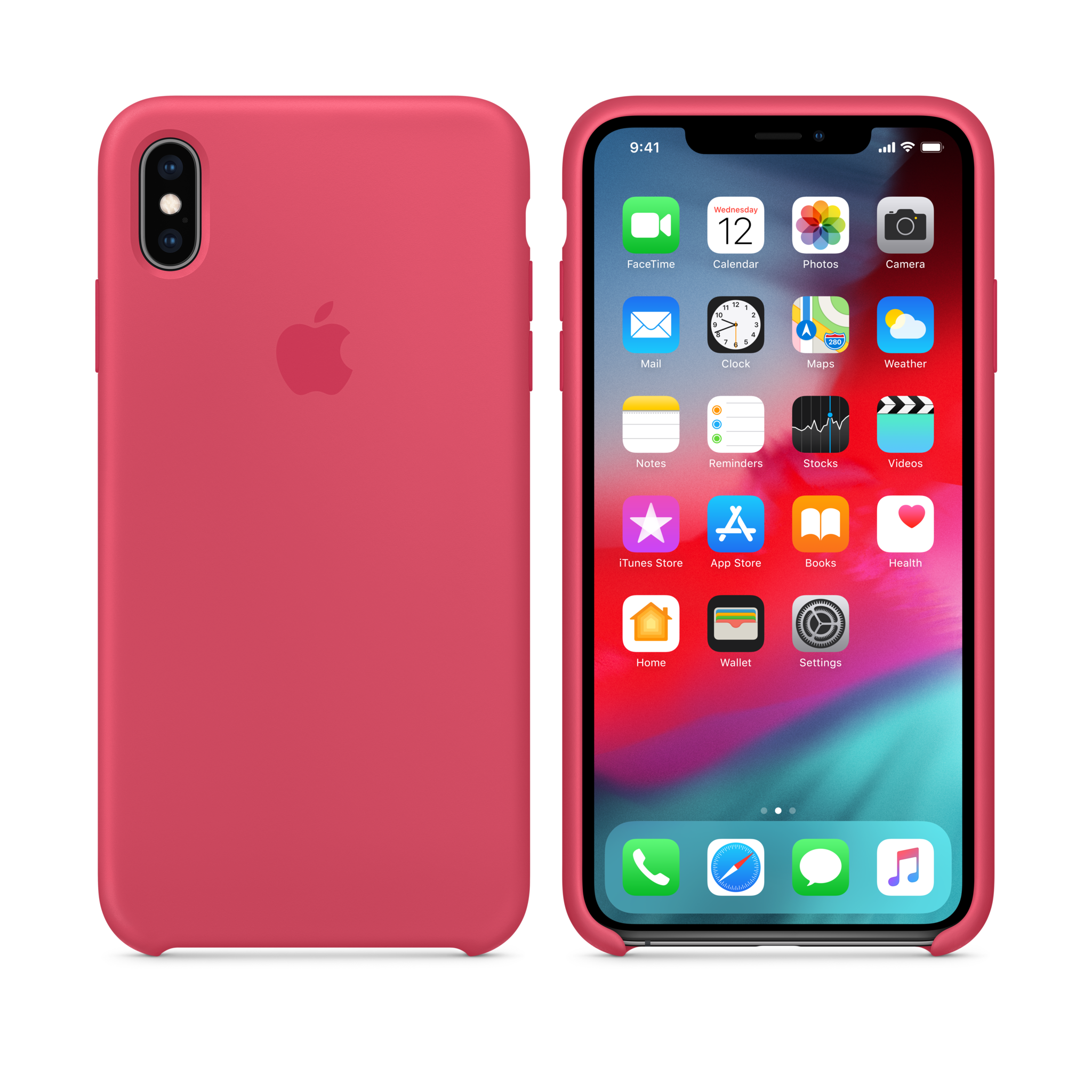 iPhone XS Max Silicone Case — Hibiscus