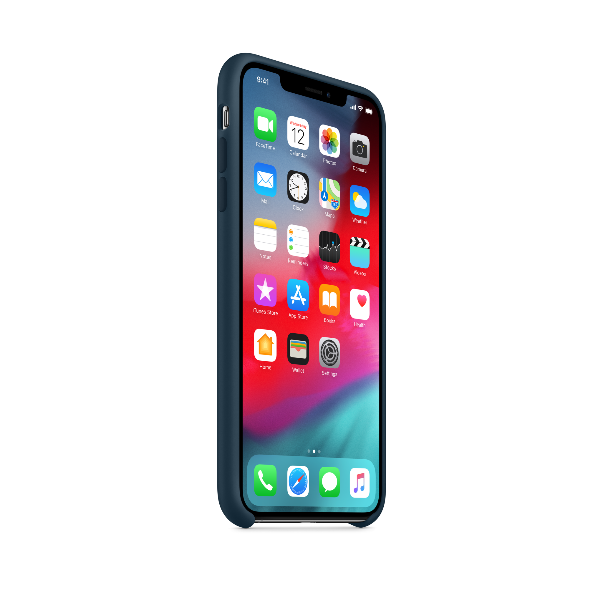 iPhone XS Max Silicone Case — Pacific Green