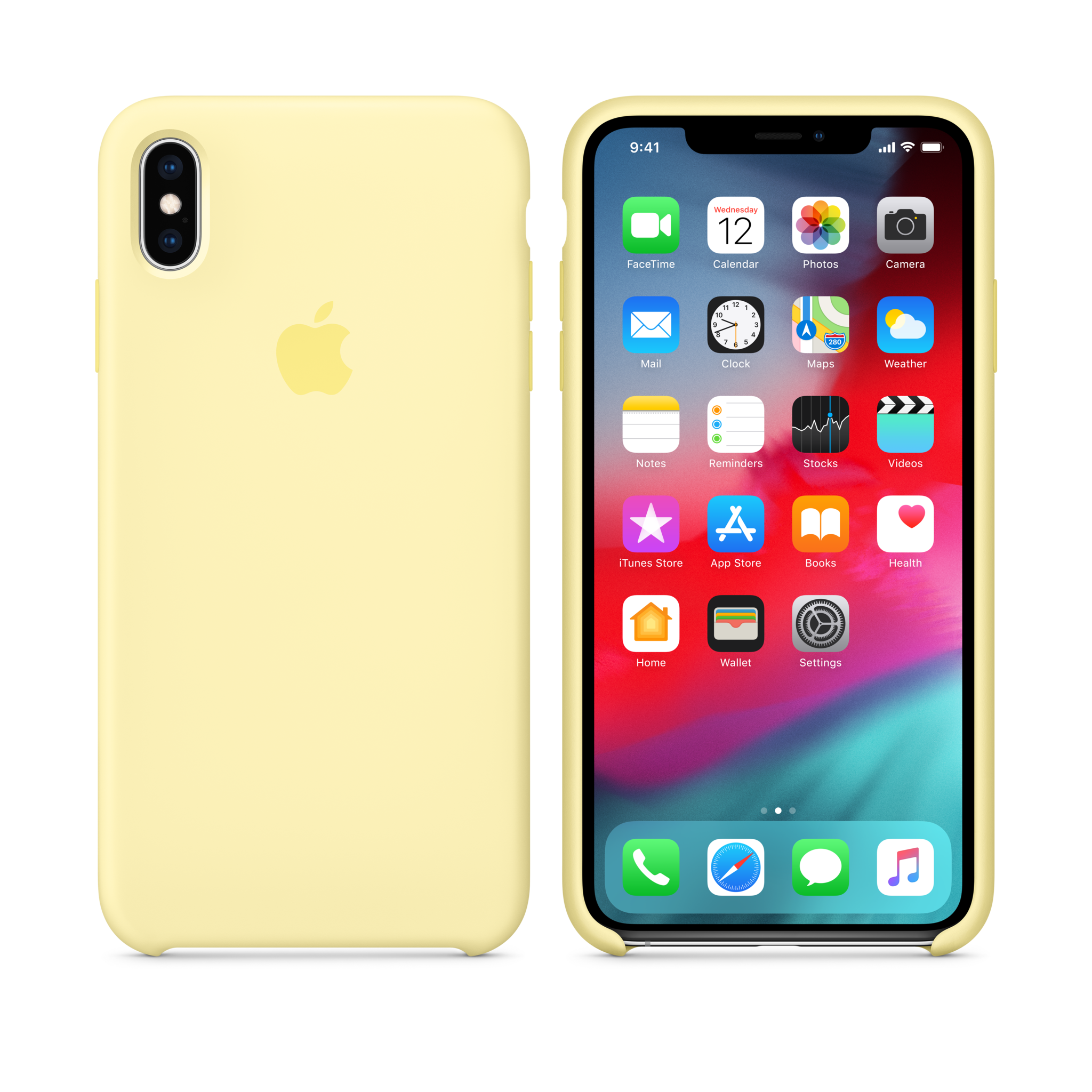 iPhone XS Max Silicone Case — Mellow Yellow