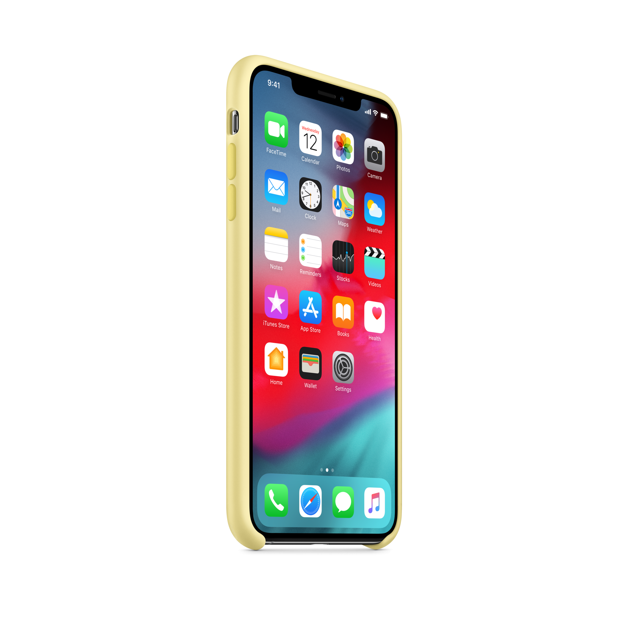iPhone XS Max Silicone Case — Mellow Yellow