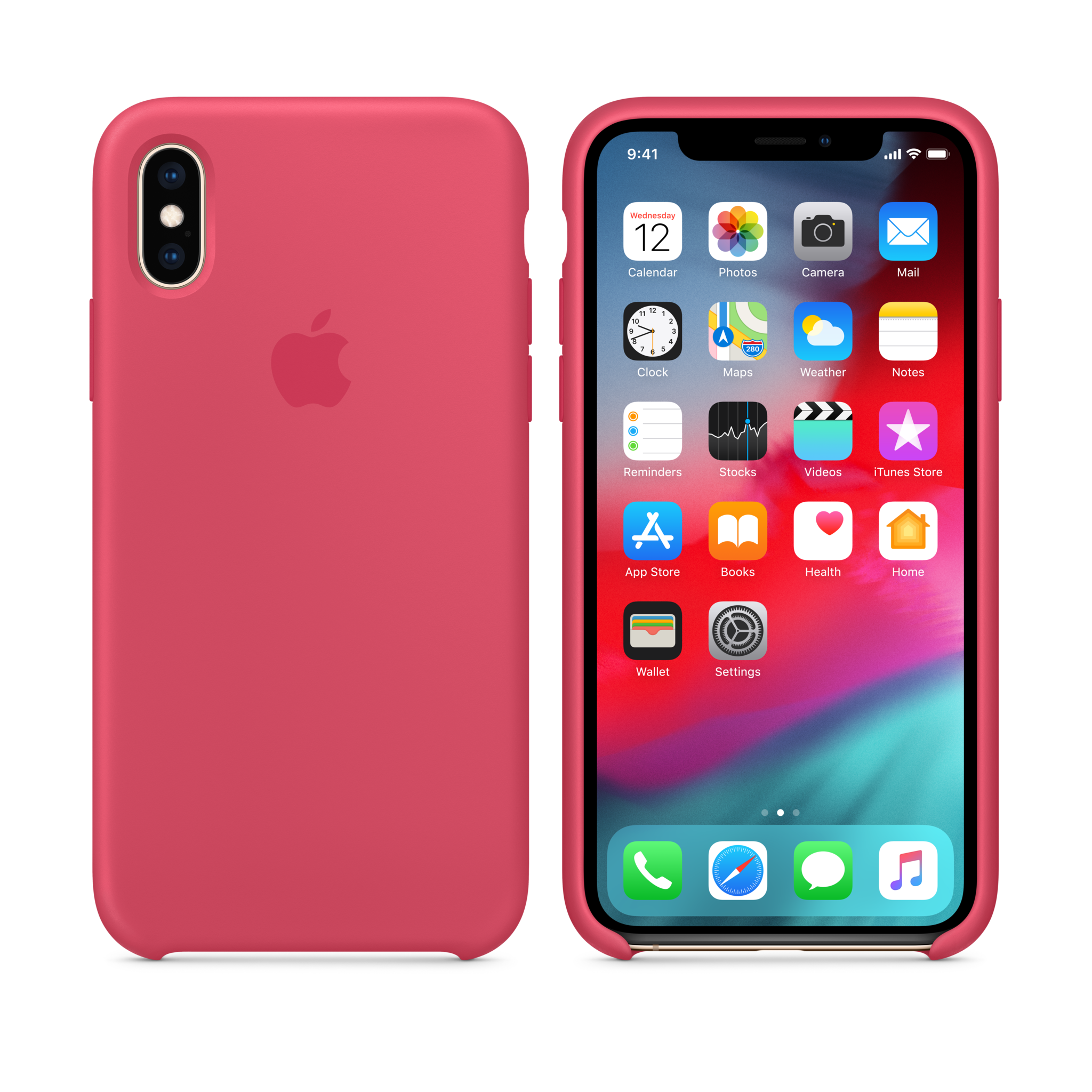 iPhone XS Silicone Case — Hibiscus