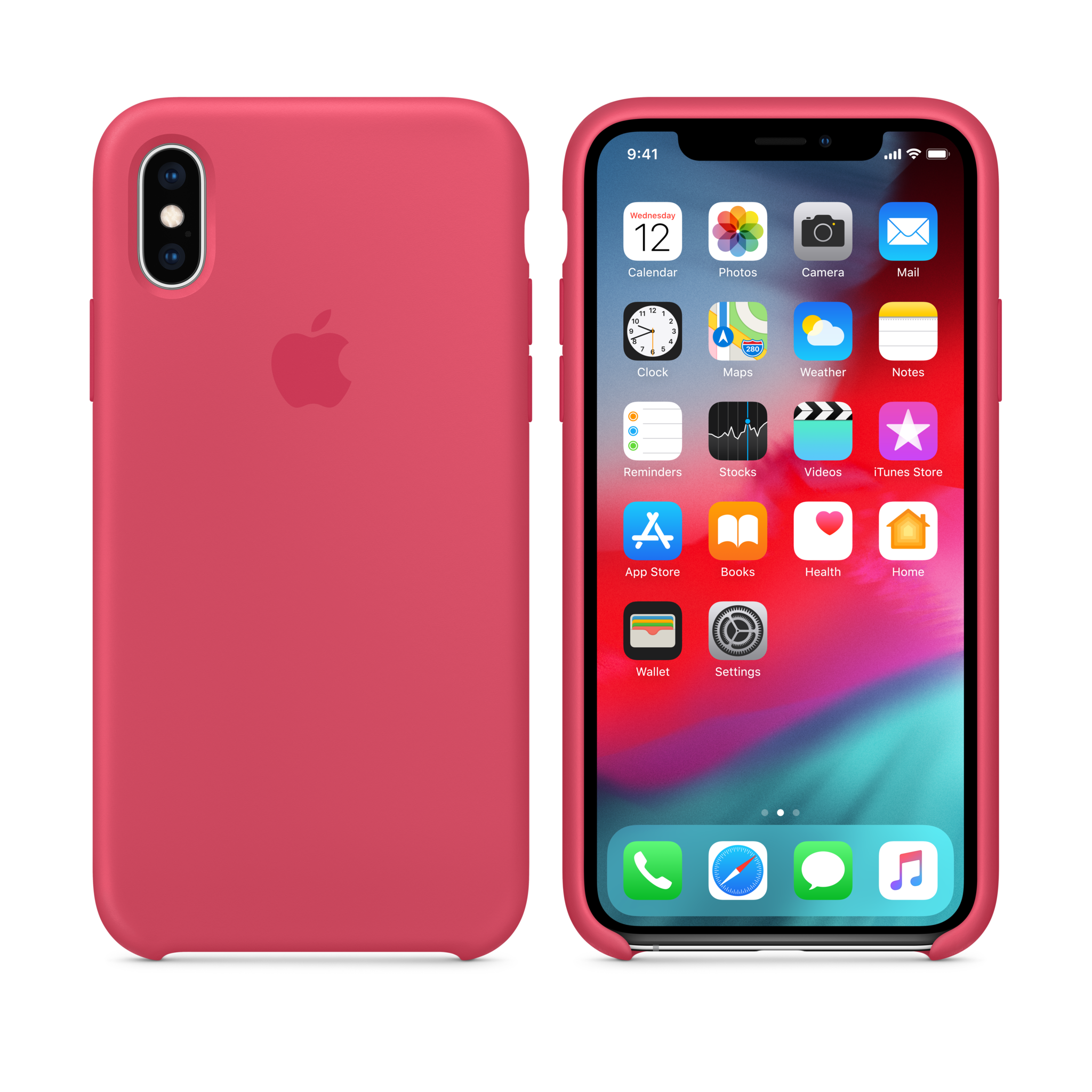 iPhone XS Silicone Case — Hibiscus