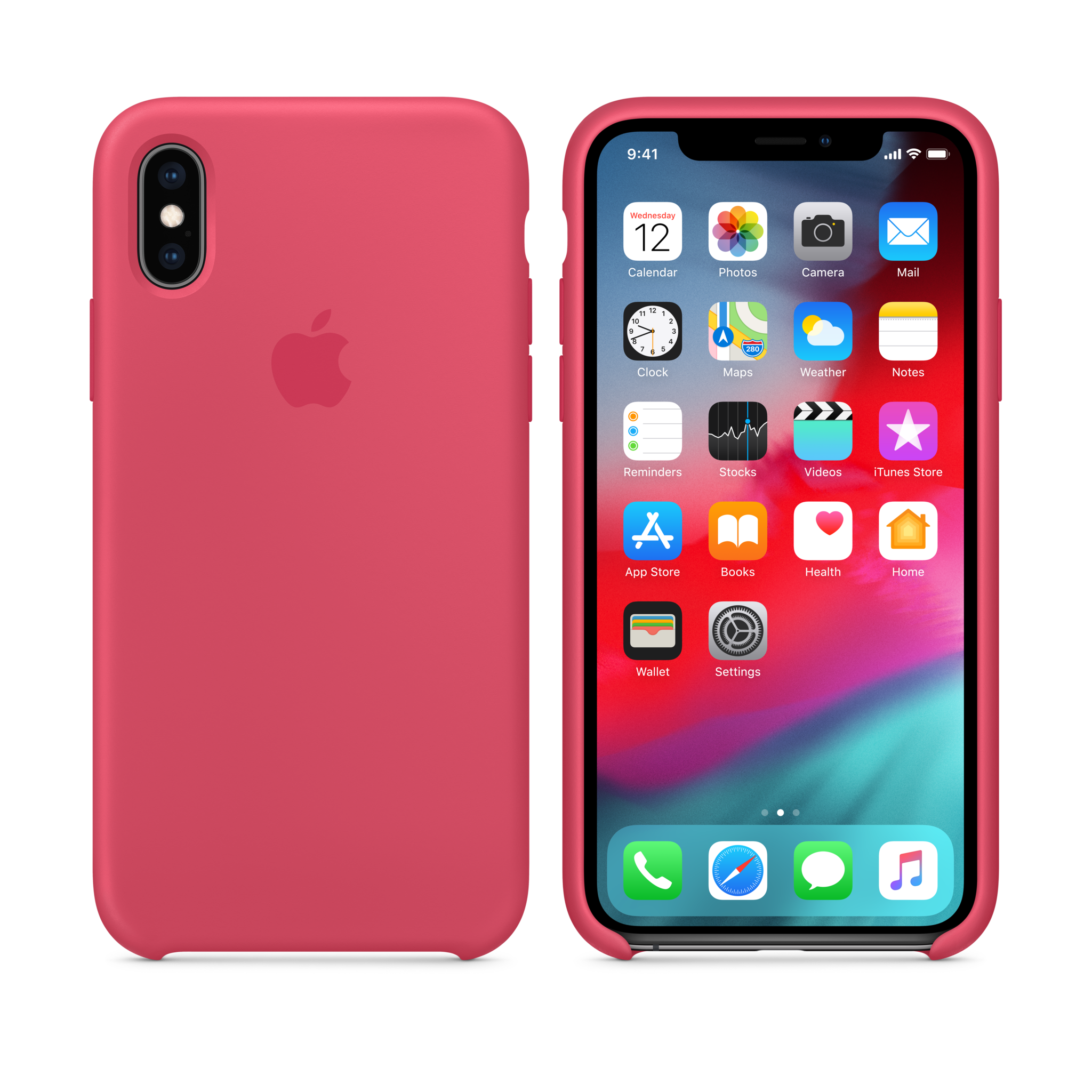 iPhone XS Silicone Case — Hibiscus