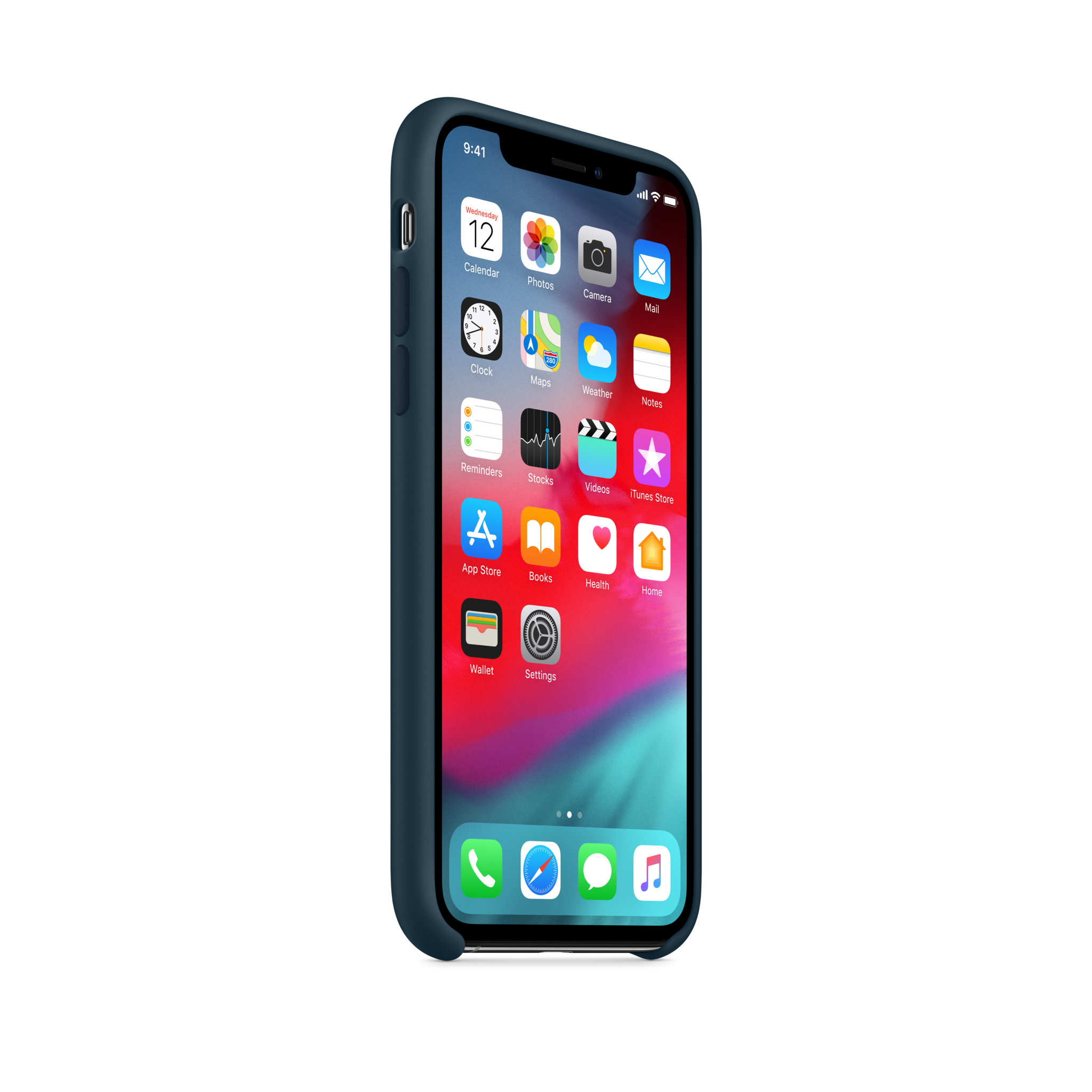 iPhone XS Silicone Case — Pacific Green