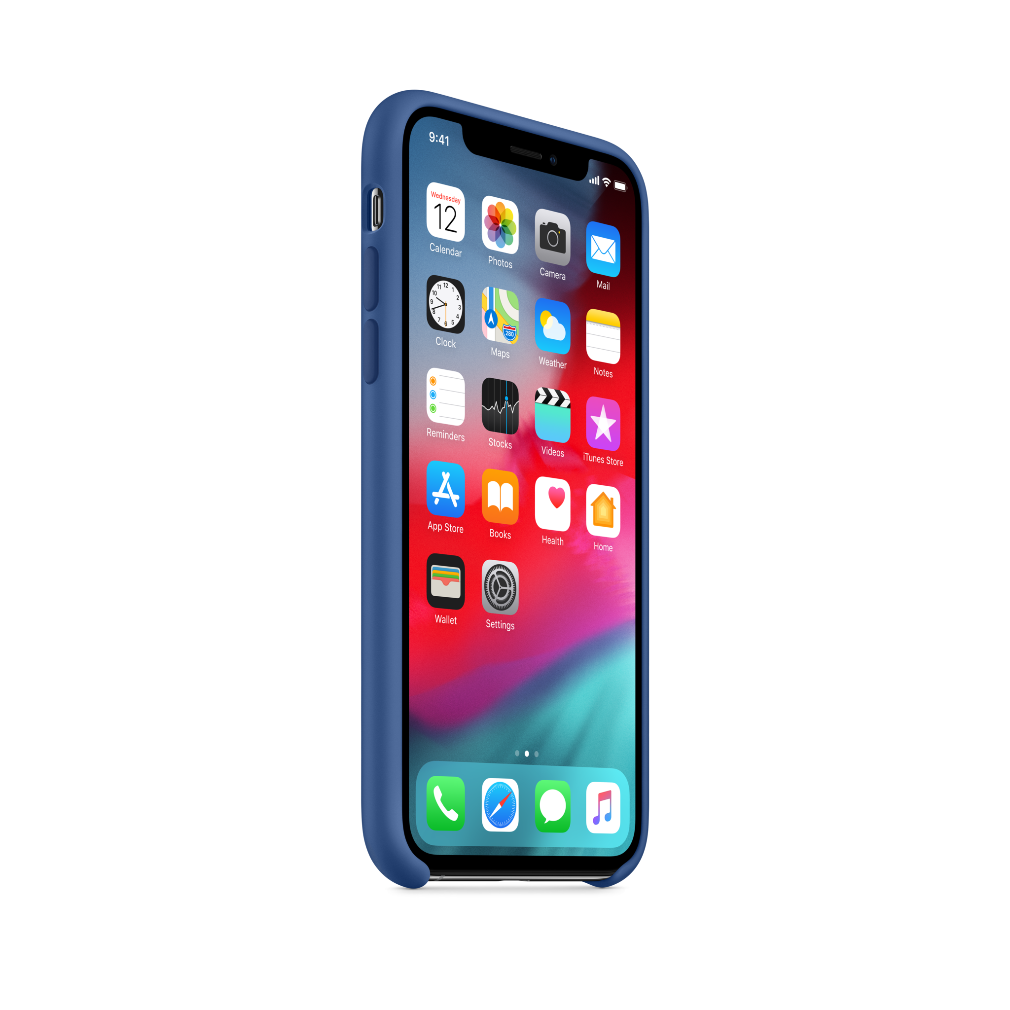 iPhone XS Silicone Case — Delft Blue