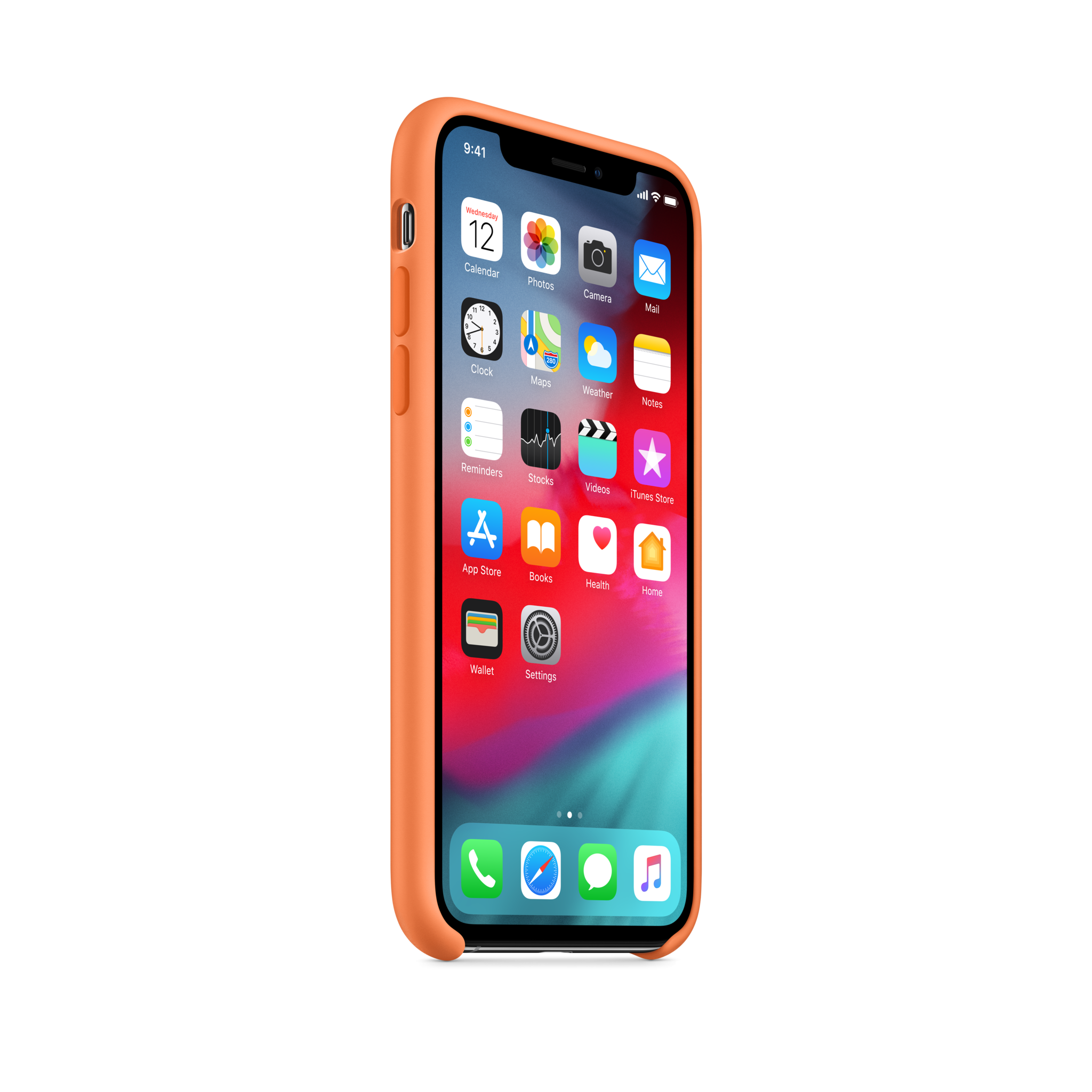 iPhone XS Silicone Case — Papaya
