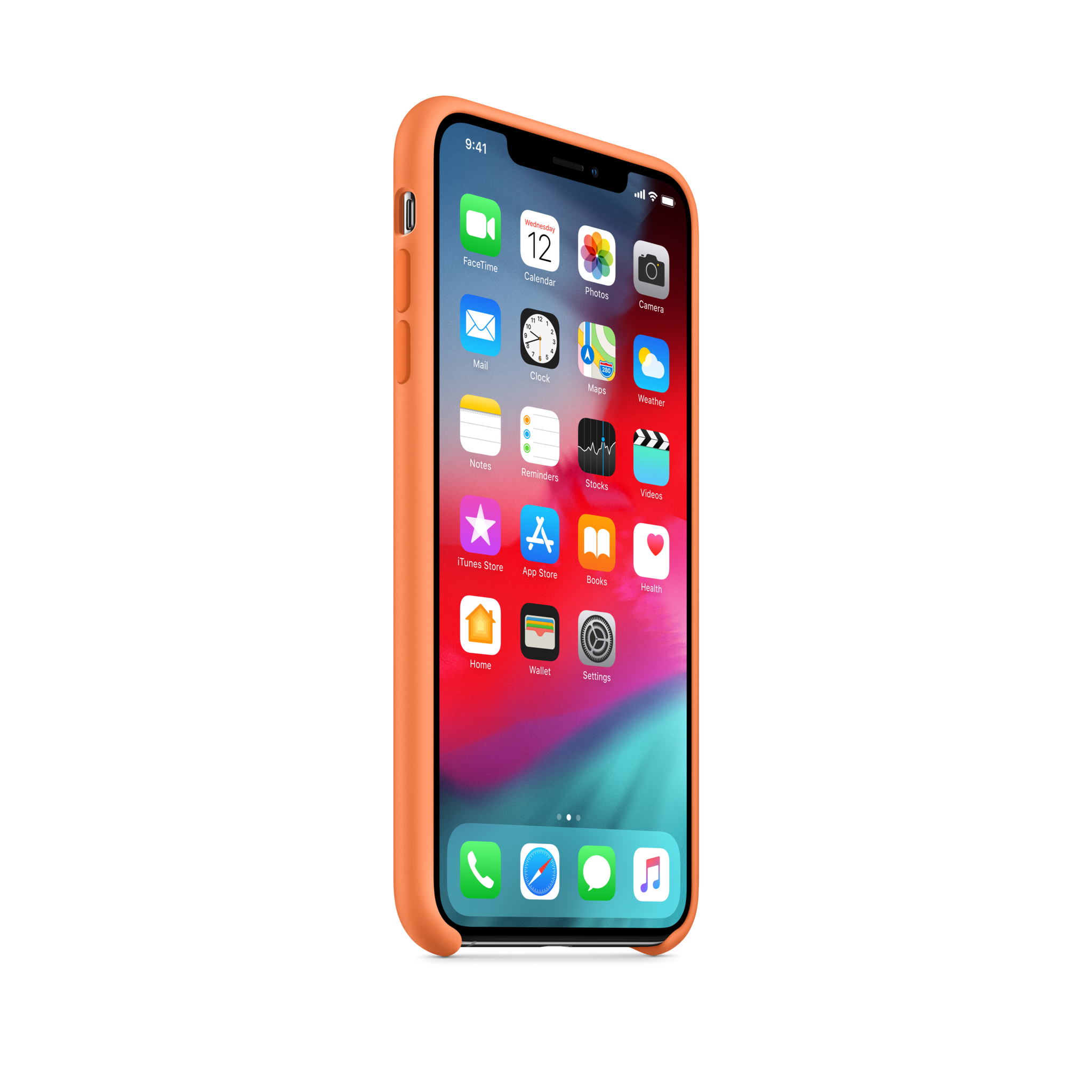iPhone XS Max Silicone Case — Papaya