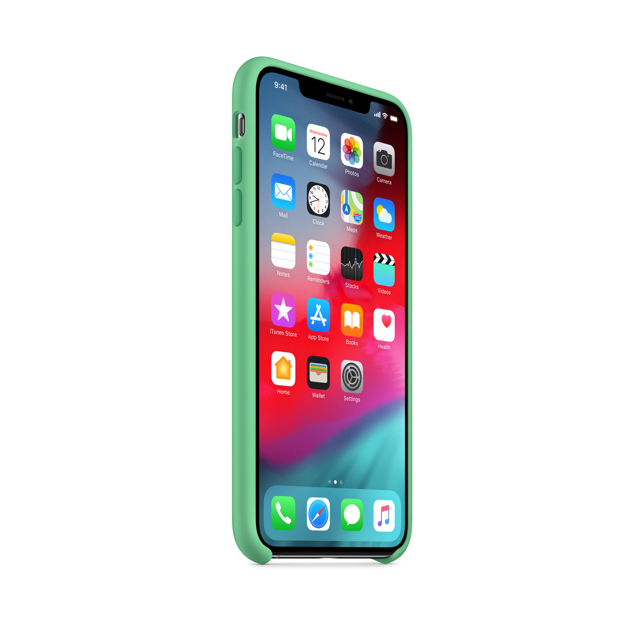 iPhone XS Max Silicone Case — Spearmint
