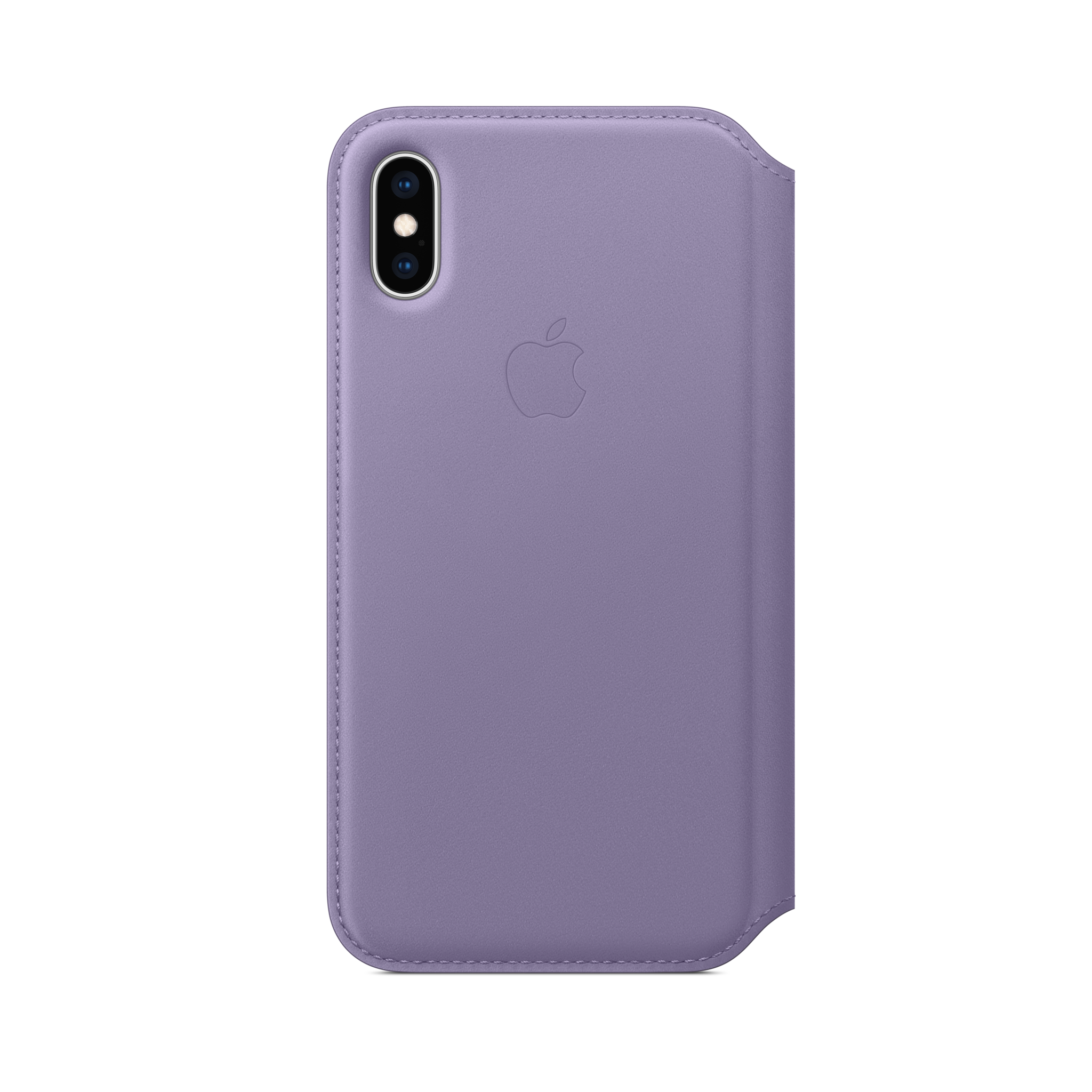 iPhone XS Leather Folio — Lilac