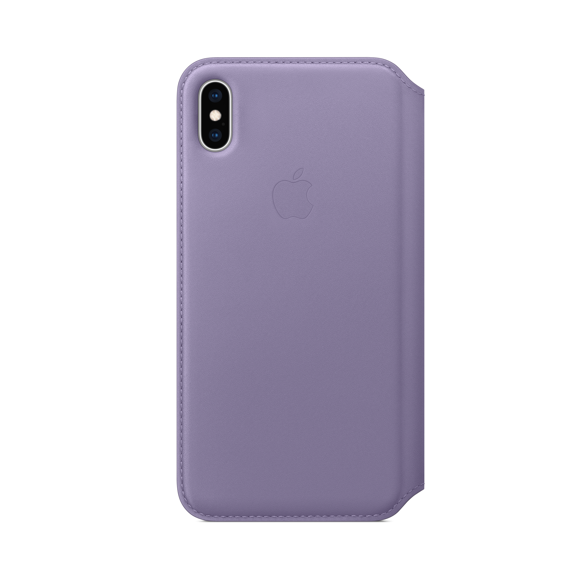iPhone XS Max Leather Folio — Lilac