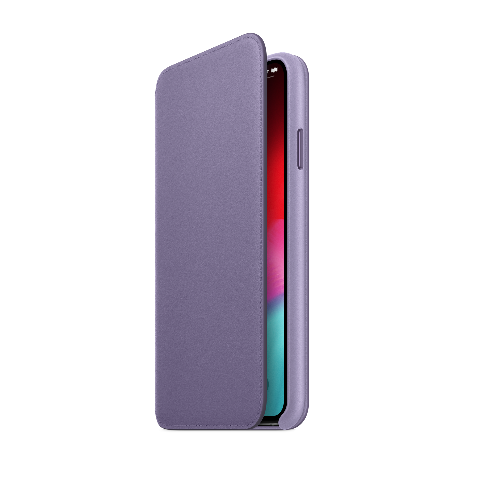 iPhone XS Max Leather Folio — Lilac