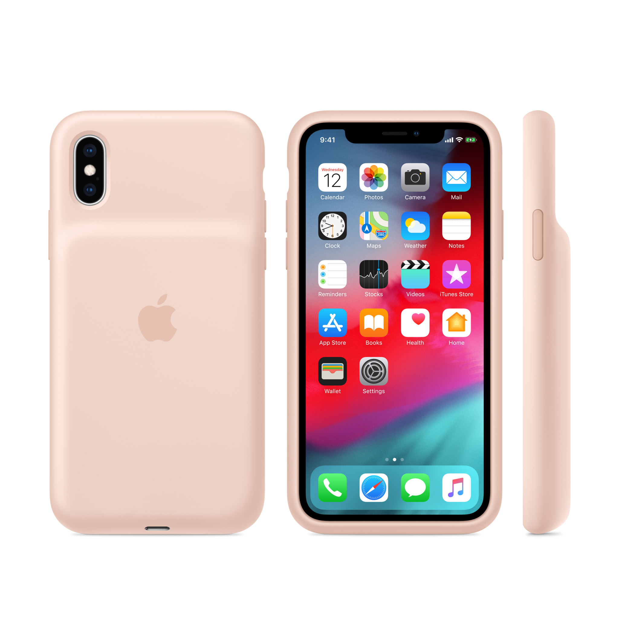 iPhone XS Smart Battery Case — Pink Sand