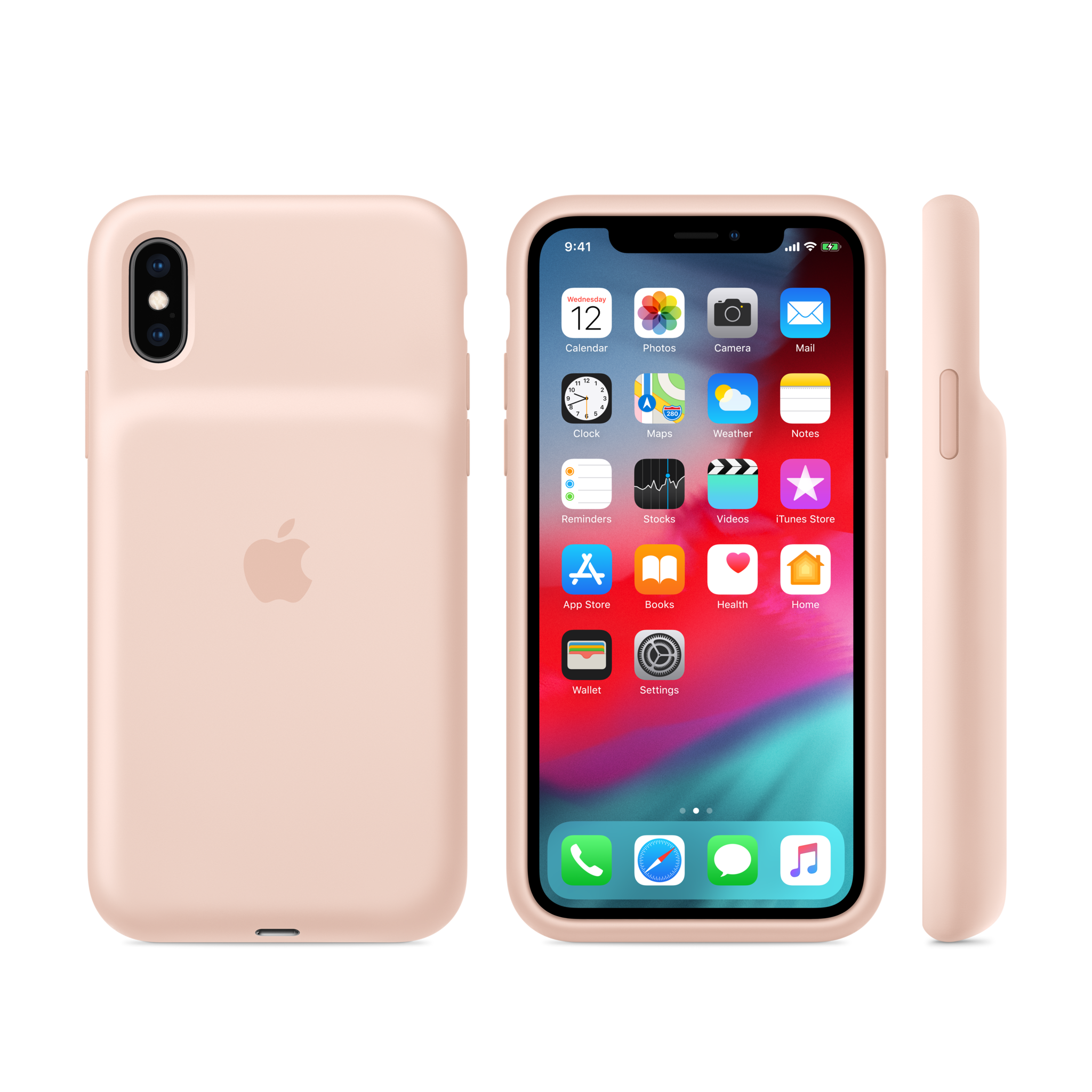 iPhone XS Smart Battery Case — Pink Sand