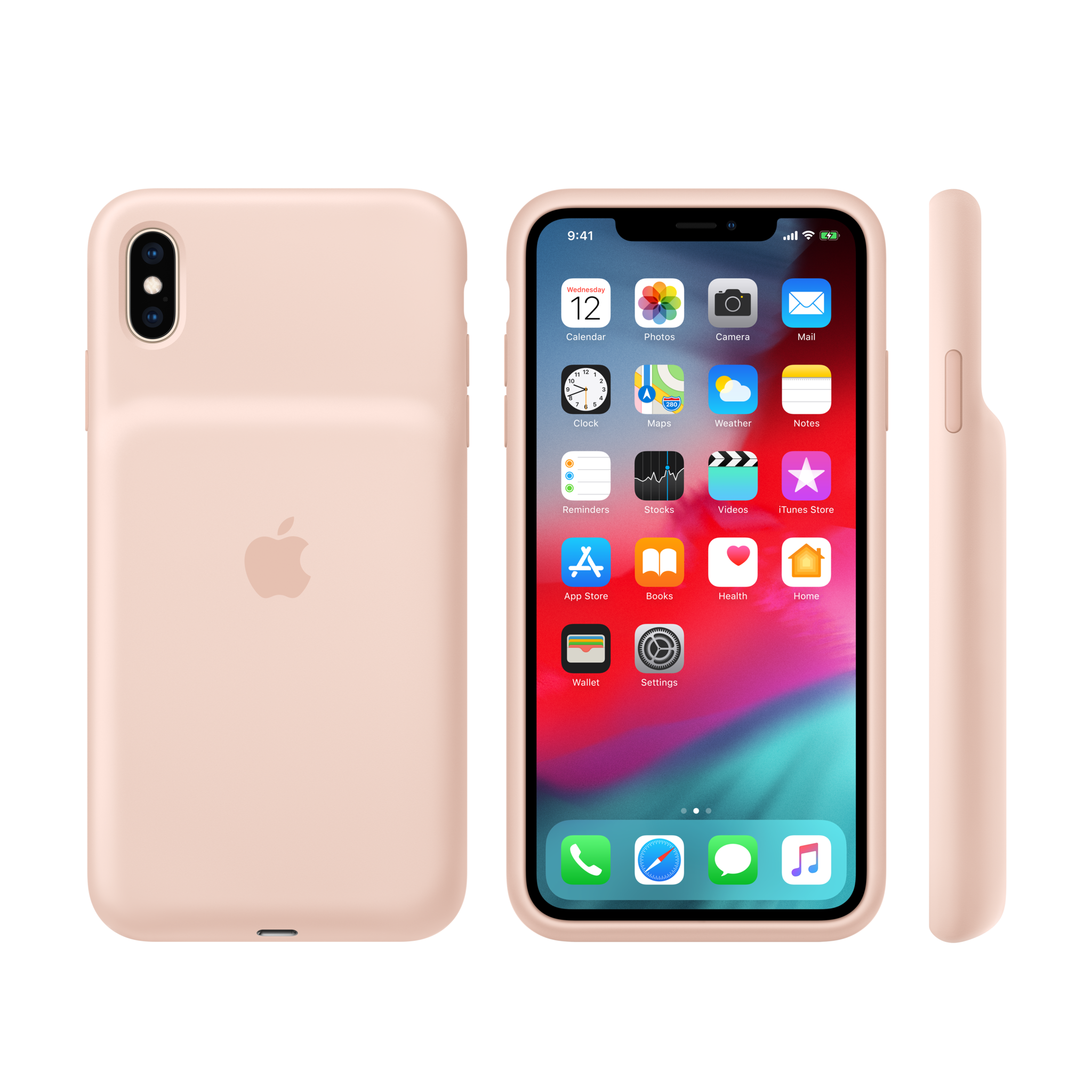 iPhone XS Max Smart Battery Case — Pink Sand