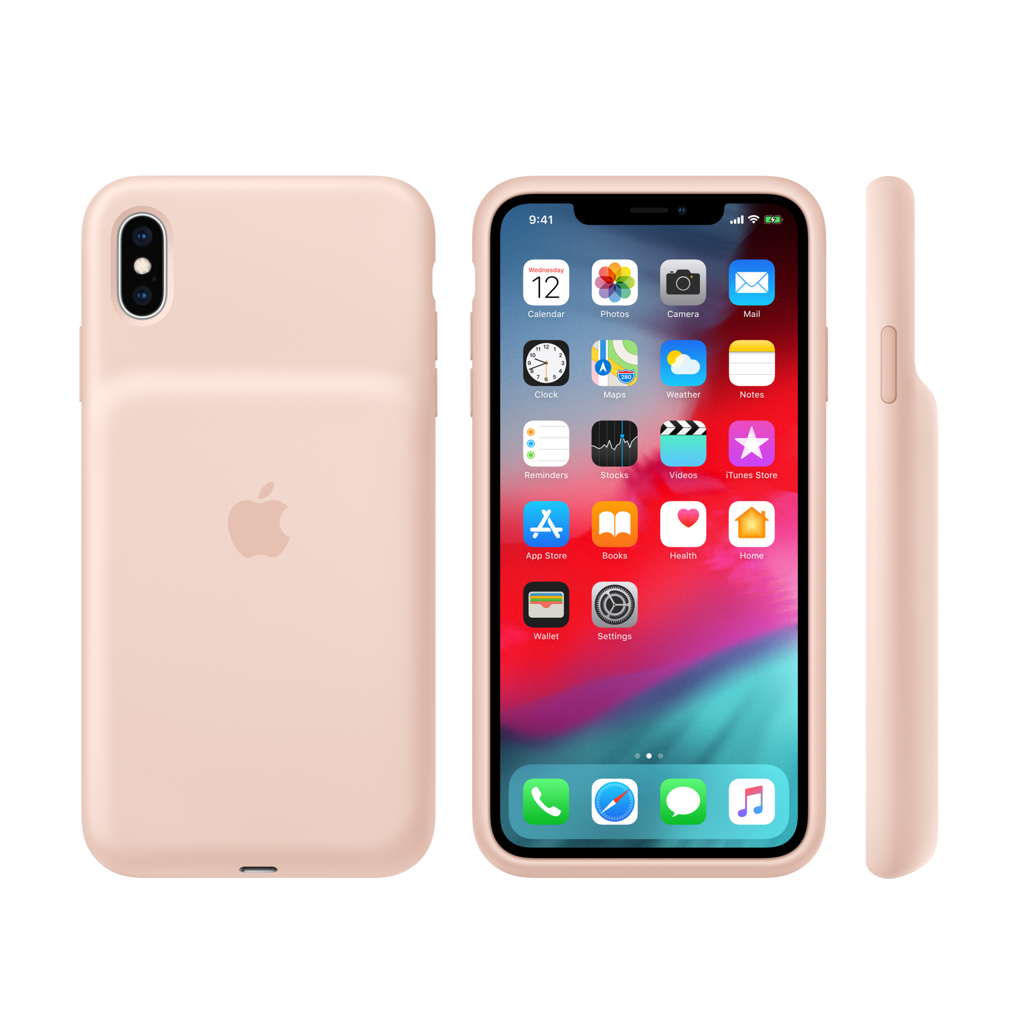 iPhone XS Max Smart Battery Case — Pink Sand