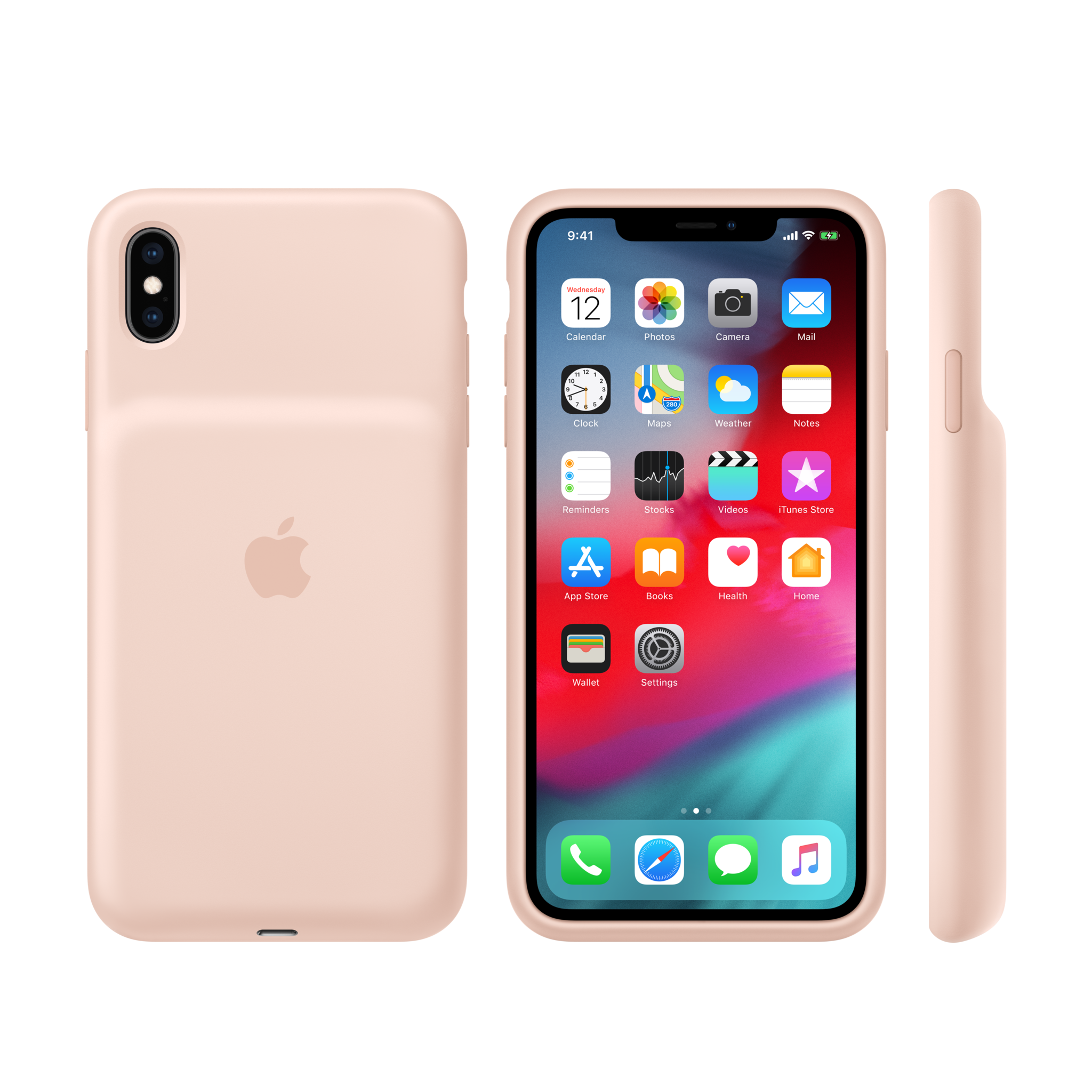 iPhone XS Max Smart Battery Case — Pink Sand