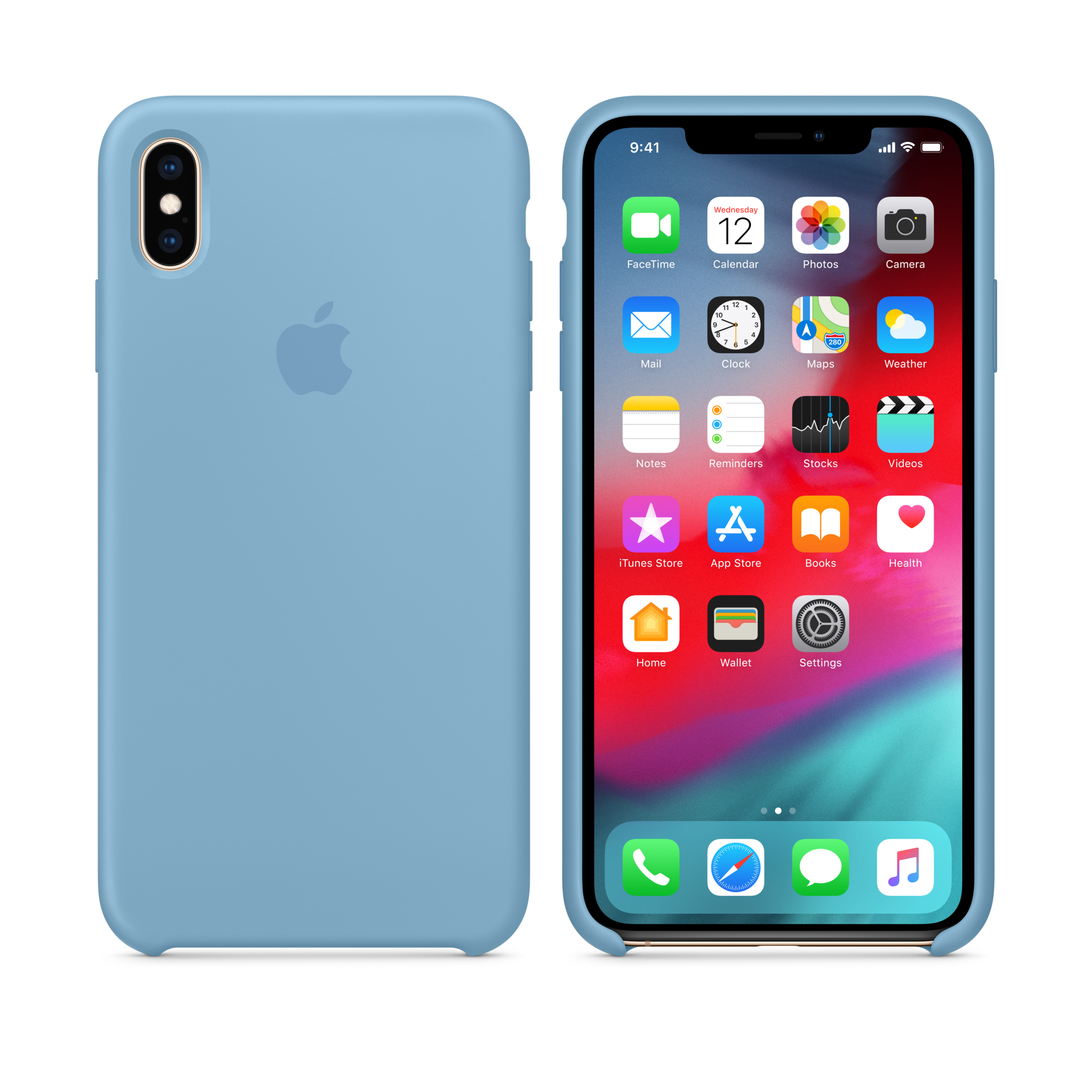 iPhone XS Max Silicone Case — Cornflower