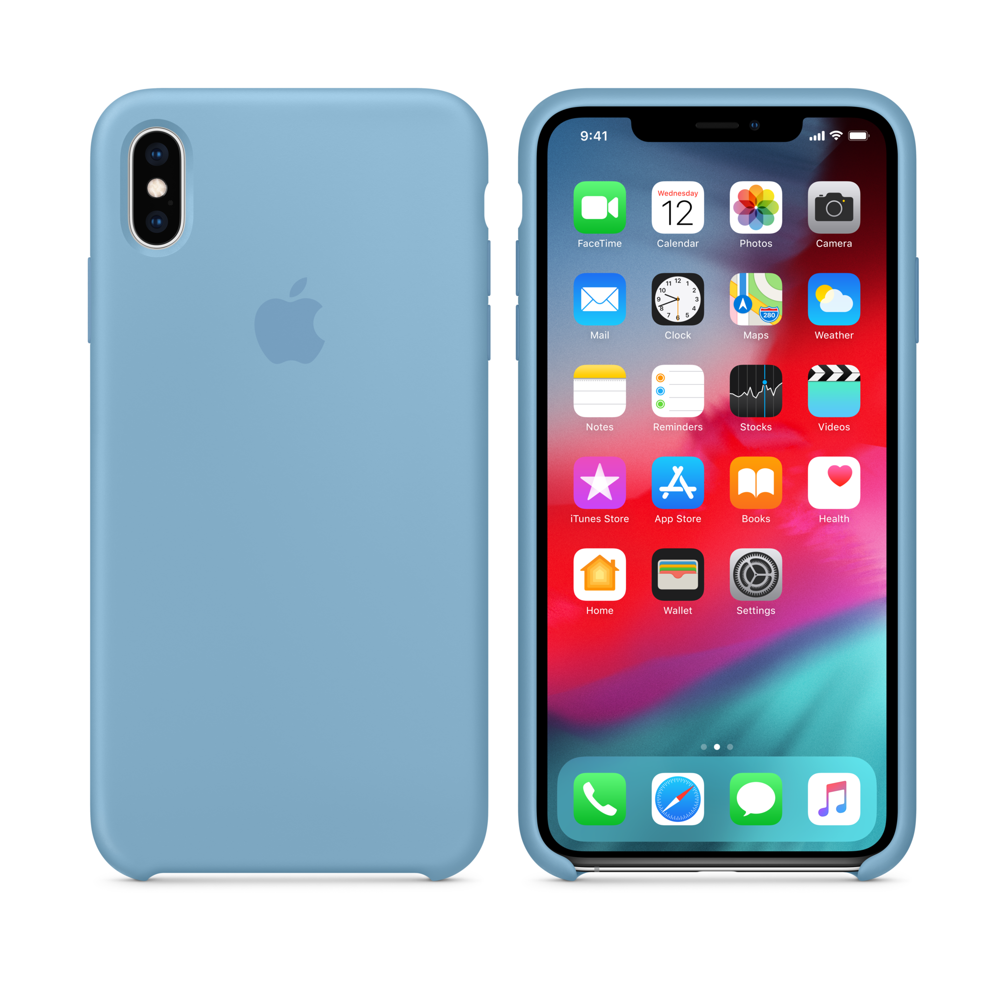 iPhone XS Max Silicone Case — Cornflower
