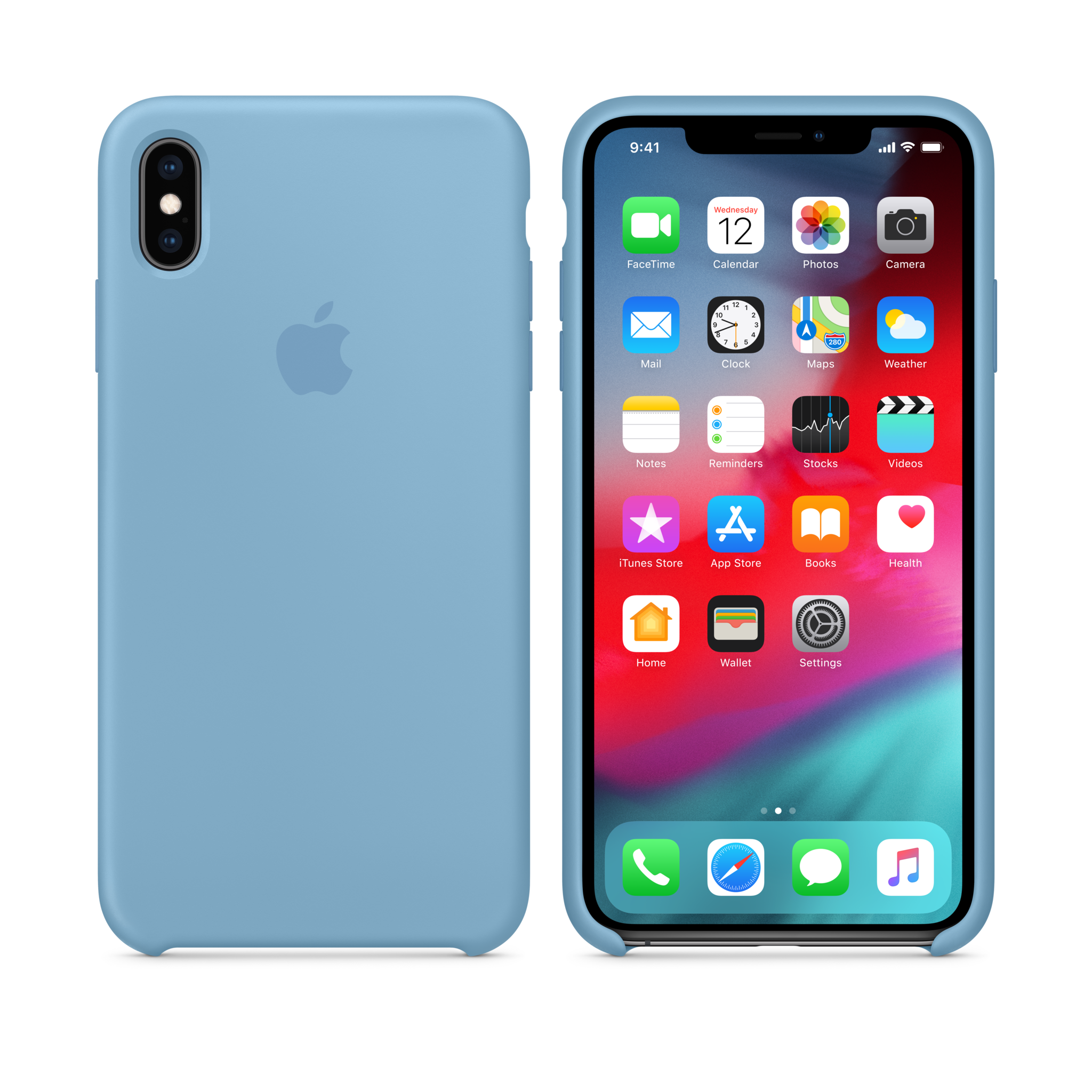 iPhone XS Max Silicone Case — Cornflower
